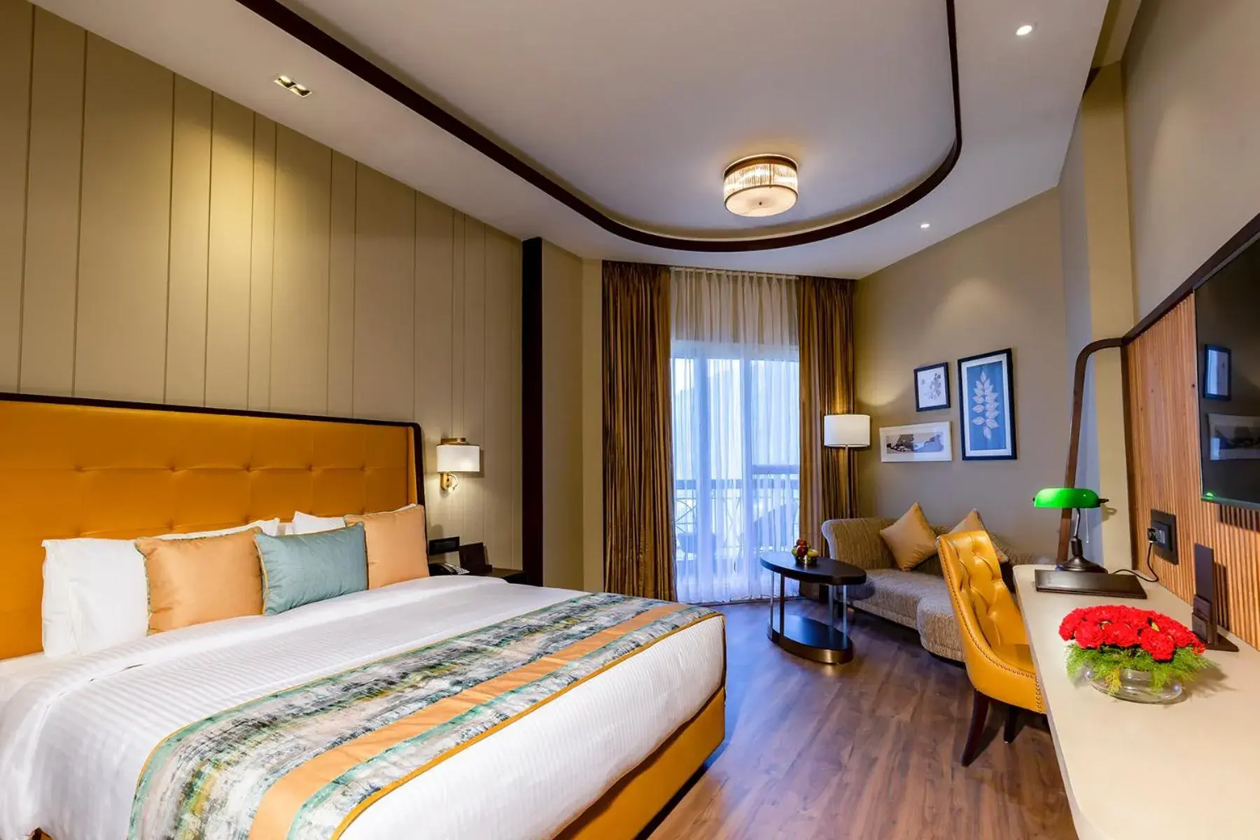 King Room with Mountain View Complimentary Hi-Tea( 1700hrs- 1800hrs), 20% off on F&B service and 20% on Spa services ,One - way local transfer to Gandhi Chowk ( 9:00-1730) in Fortune Park Dalhousie - Member ITC Hotels' Group King Room with Mountain View Complimentary Hi-Tea( 1700hrs- 1800hrs), 20% off on F&B service and 20% on Spa services ,One - way local transfer to Gandhi Chowk ( 9:00-1730) in Fortune Park Dalhousie - Member ITC Hotels' Group