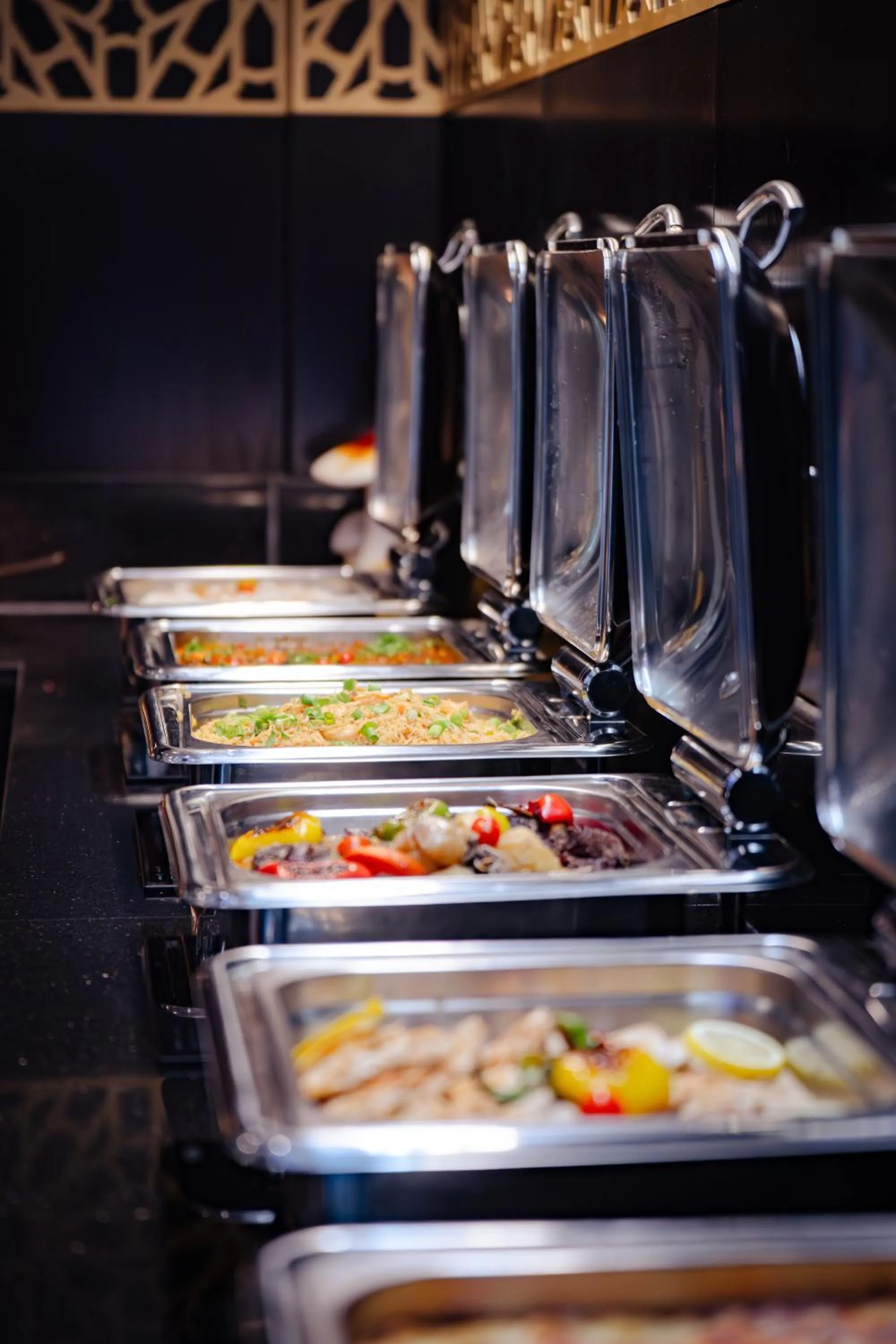 Buffet breakfast in Metropolitan Al Mafraq Hotel