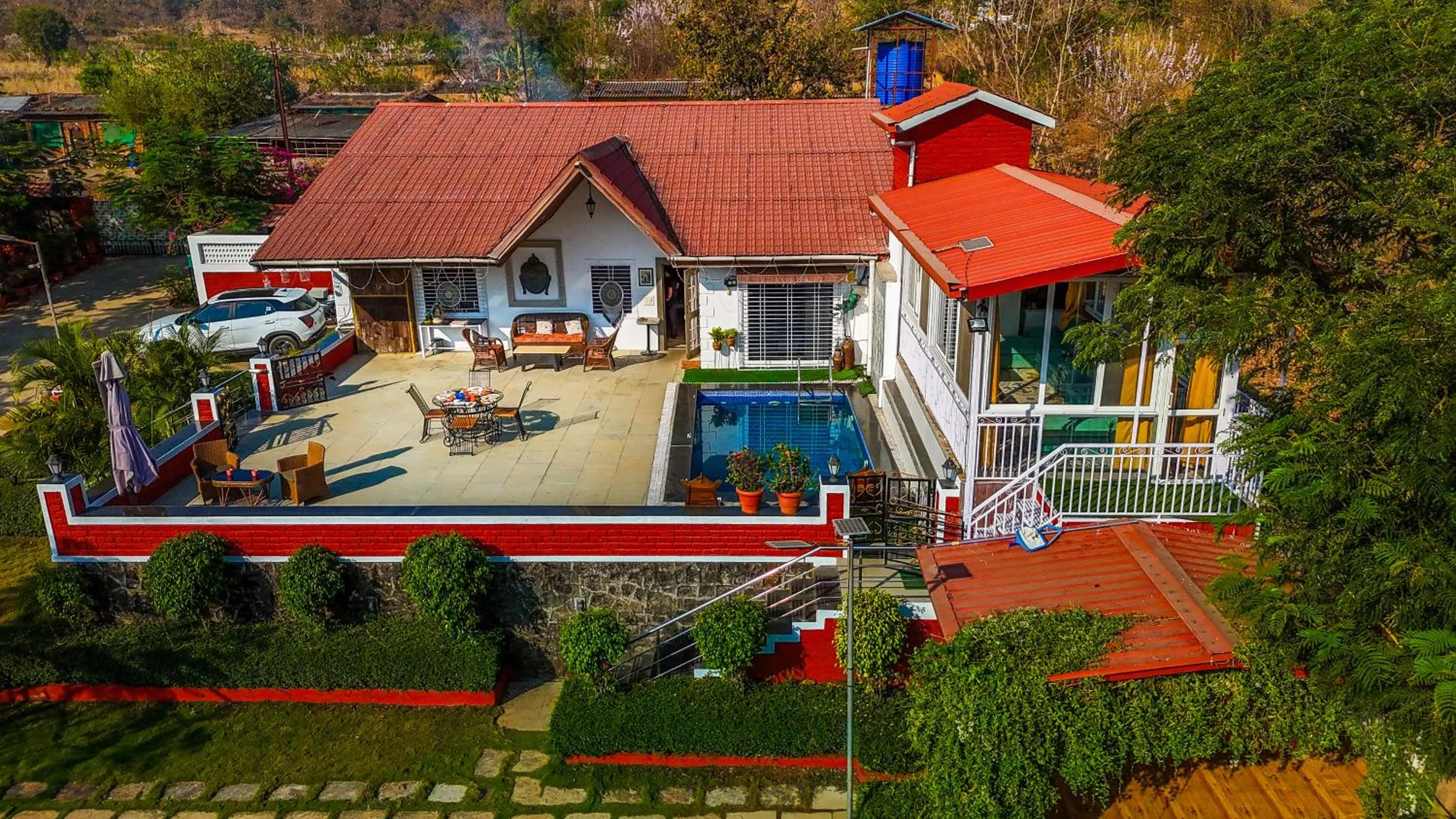 SaffronStays Olive Greens - Pool, Lawn & Glasshouse Escape