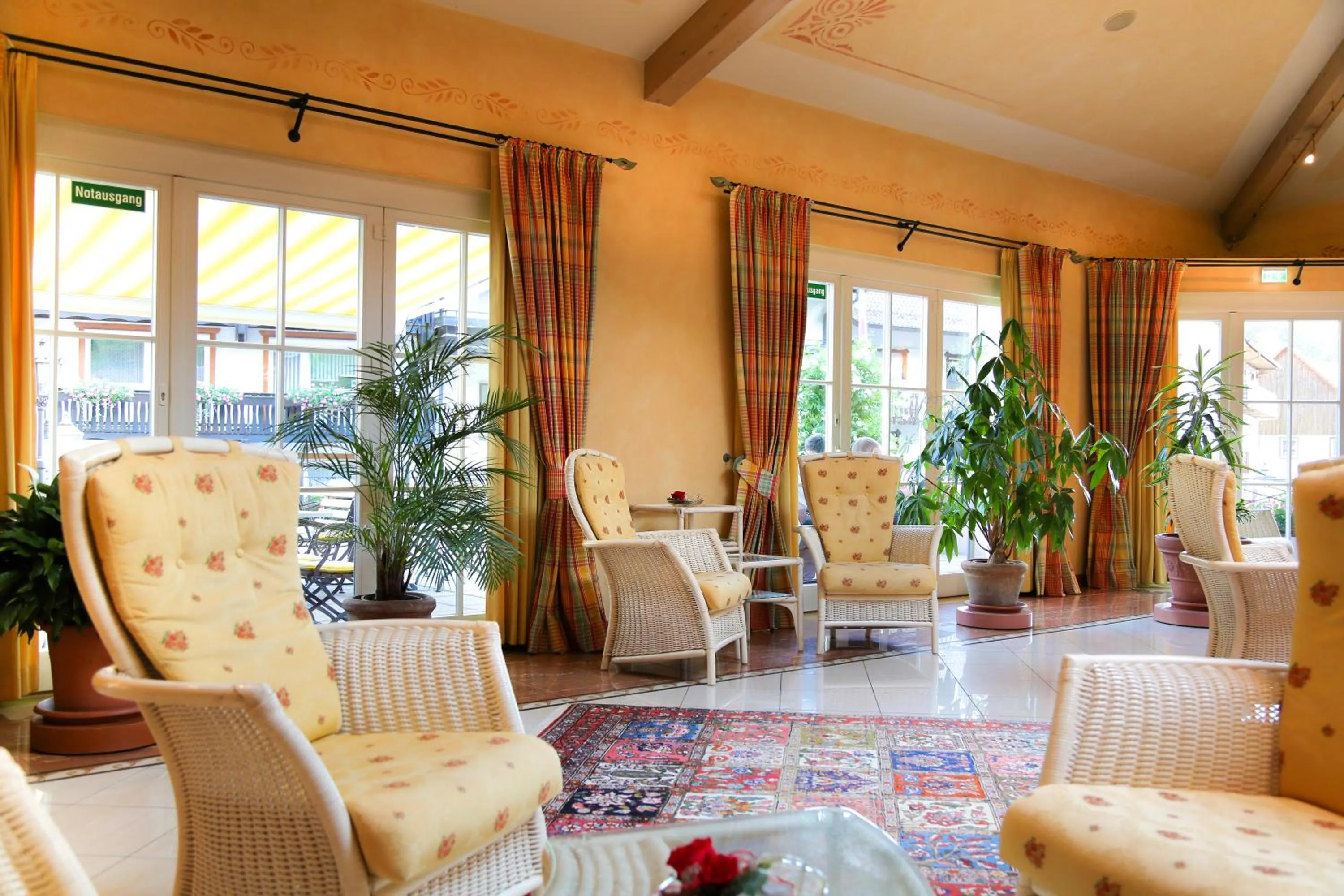 Lobby or reception in Flair Hotel Adlerbad