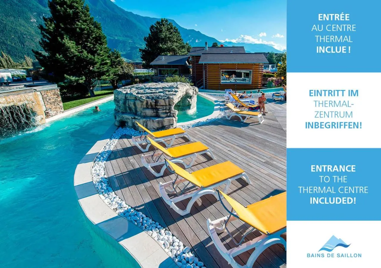 Property building in Hôtel des Bains de Saillon