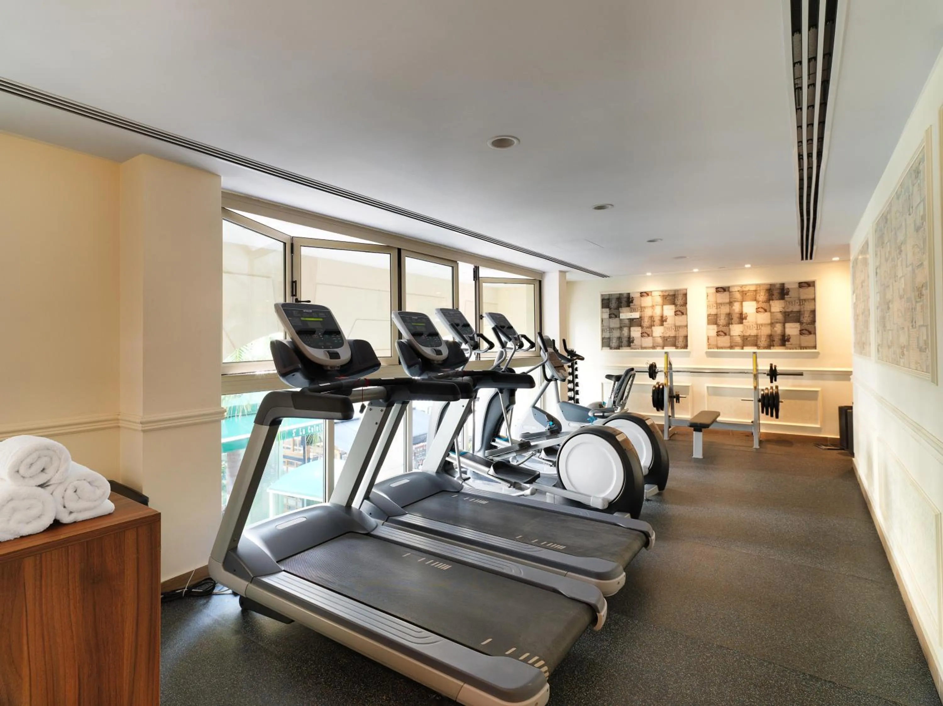 Fitness centre/facilities in Leonardo Boutique Hotel Larnaca