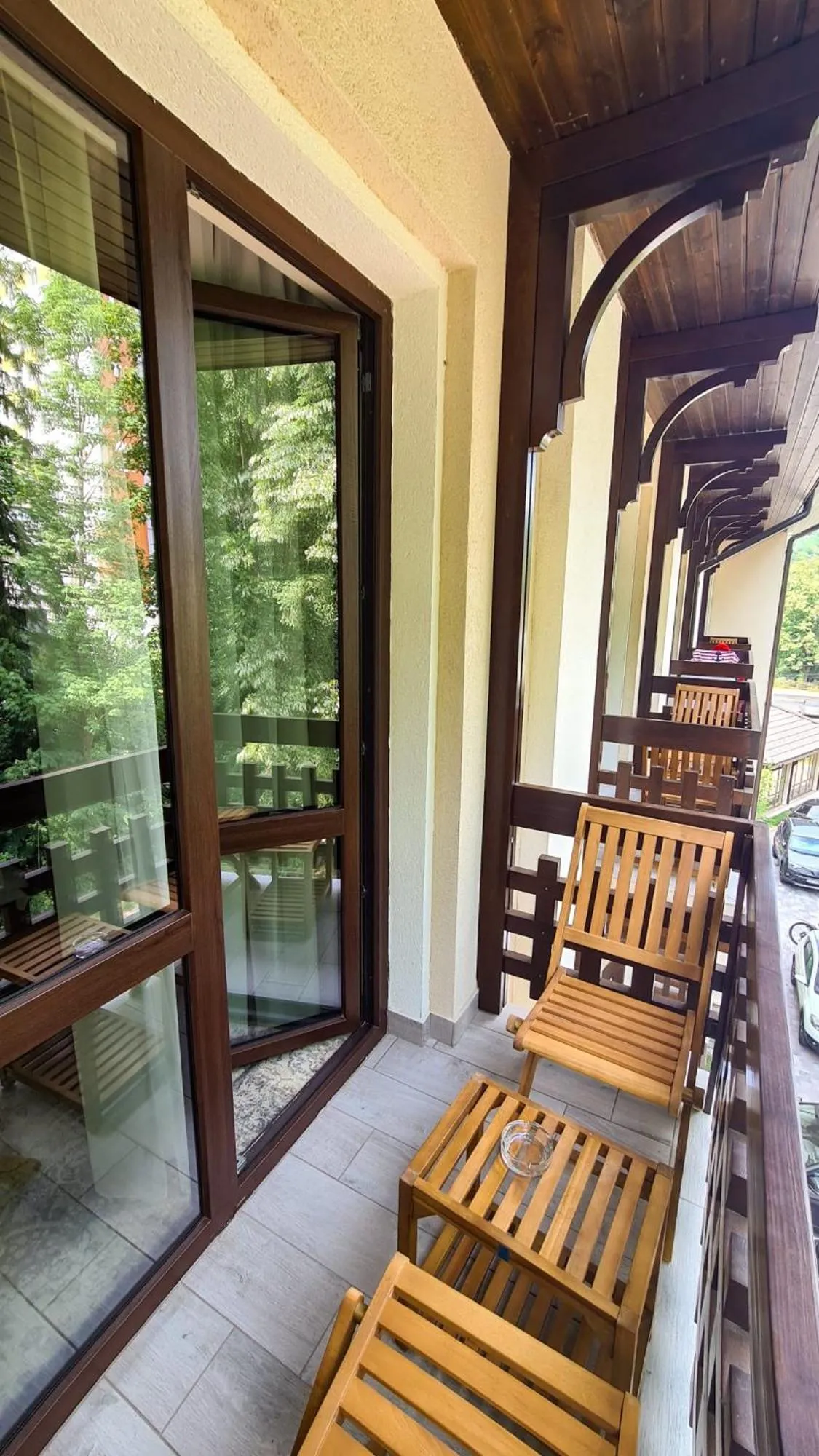 Balcony/Terrace in Hotel IZVOARE Caciulata