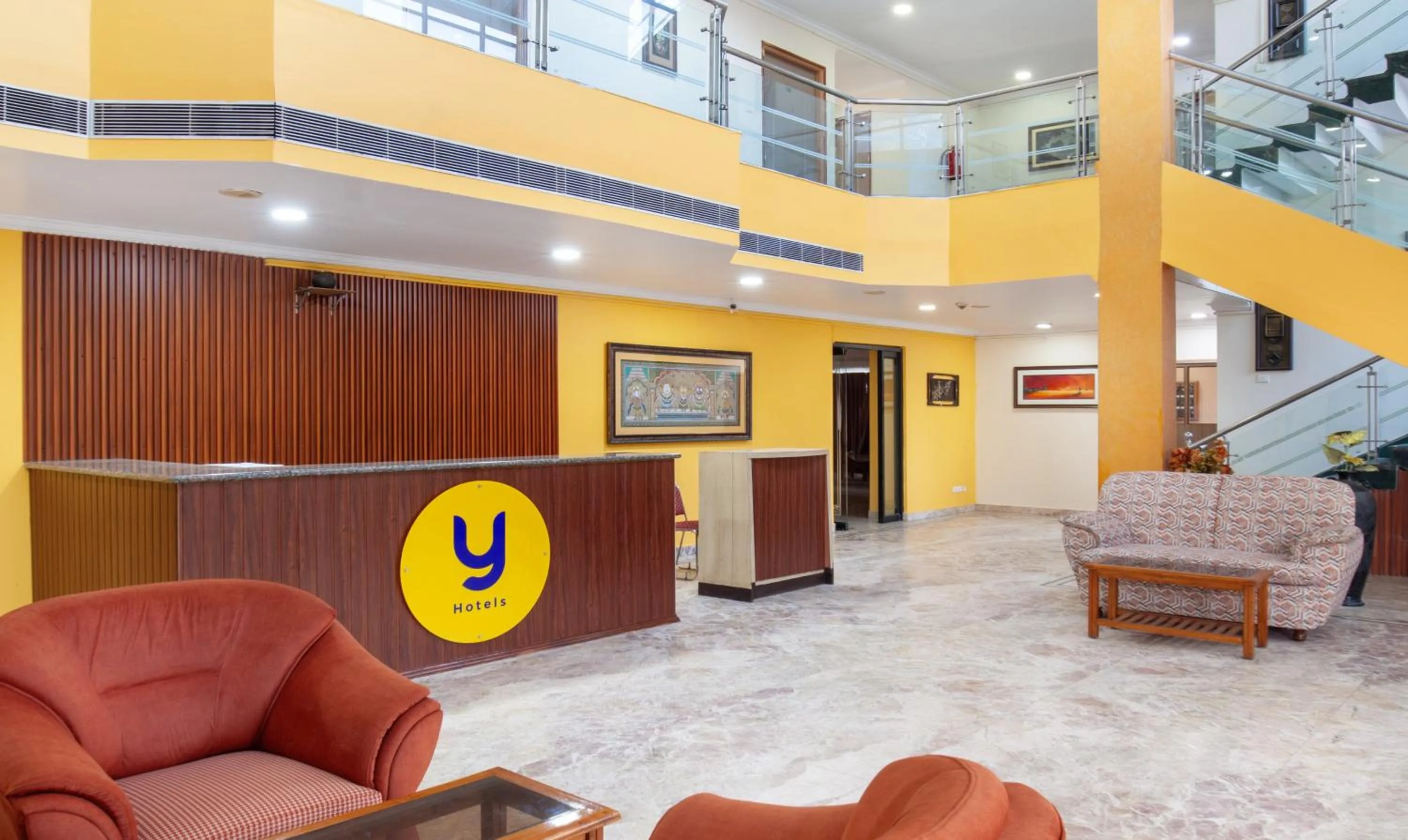 Lobby or reception in Treebo Y Hotels Elite, Khandagiri