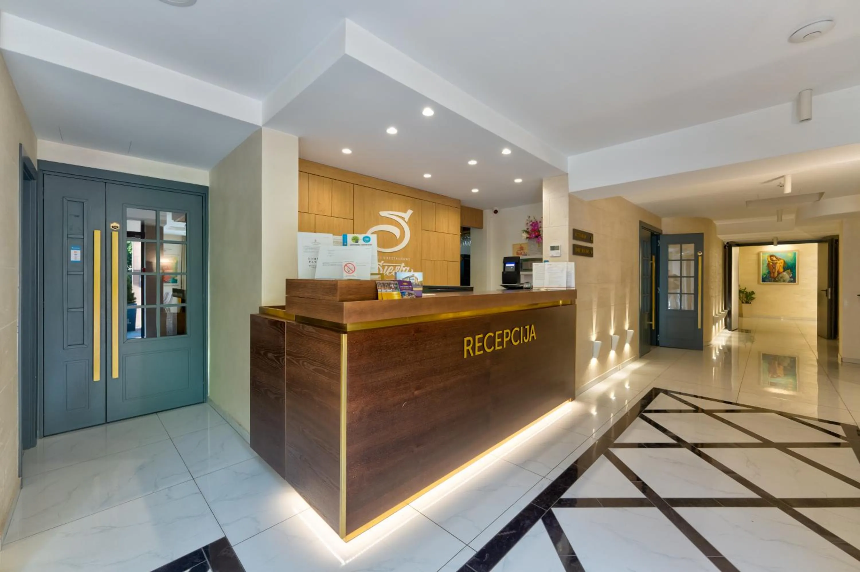 Lobby or reception in Hotel Siesta