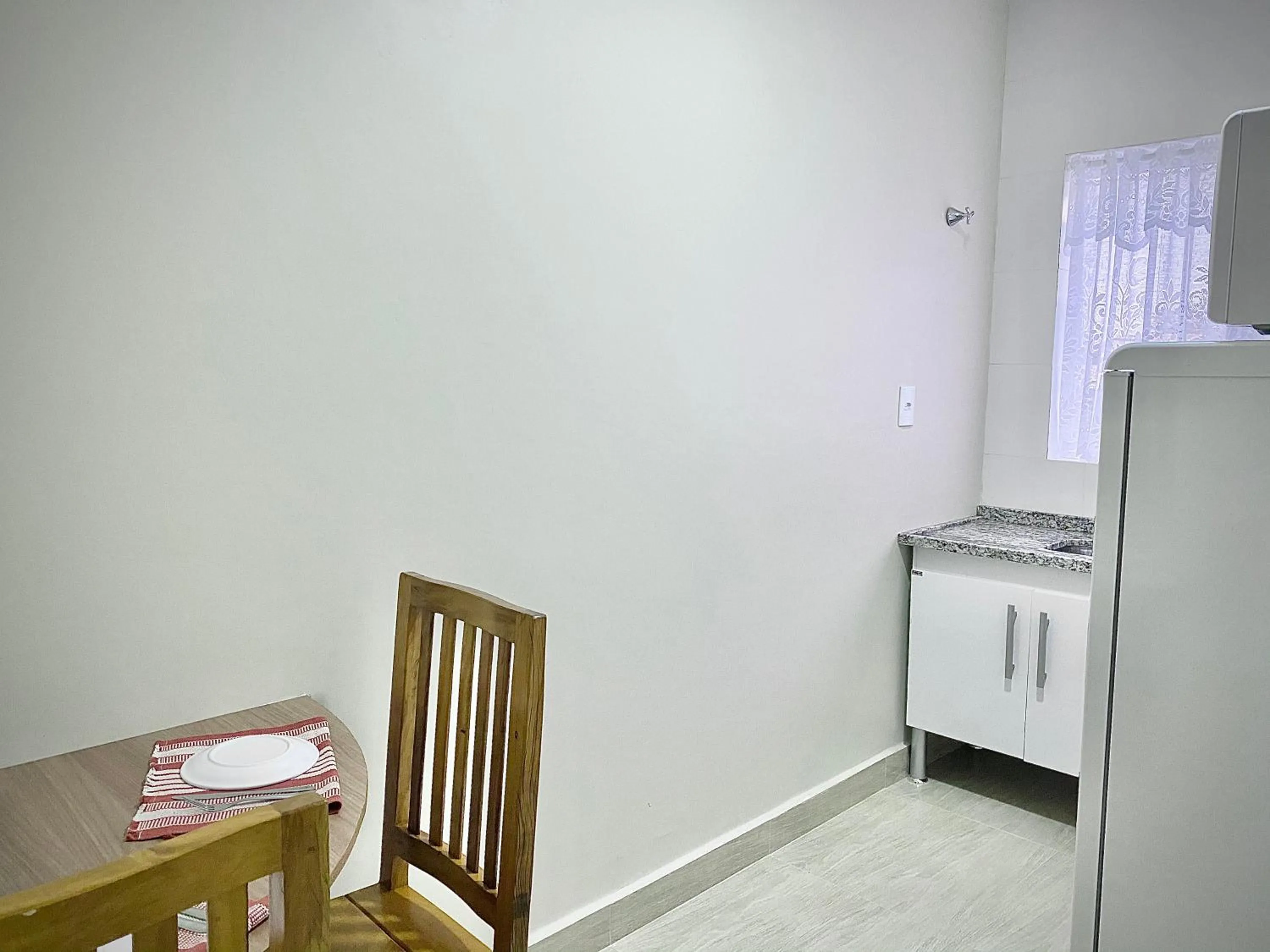 Kitchen or kitchenette in Terra D` Ouro Apart Hotel