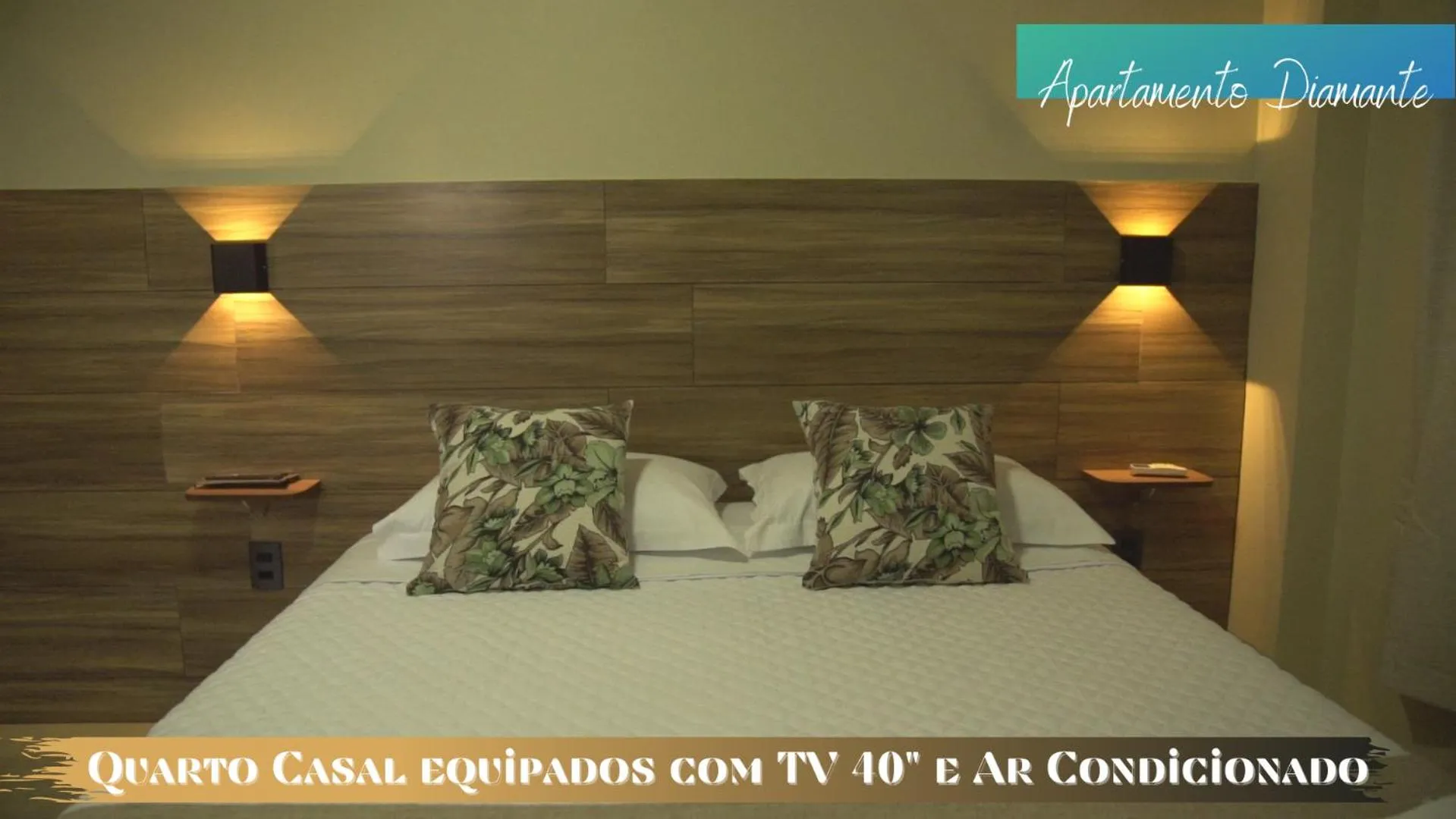 Bed in Terra D` Ouro Apart Hotel