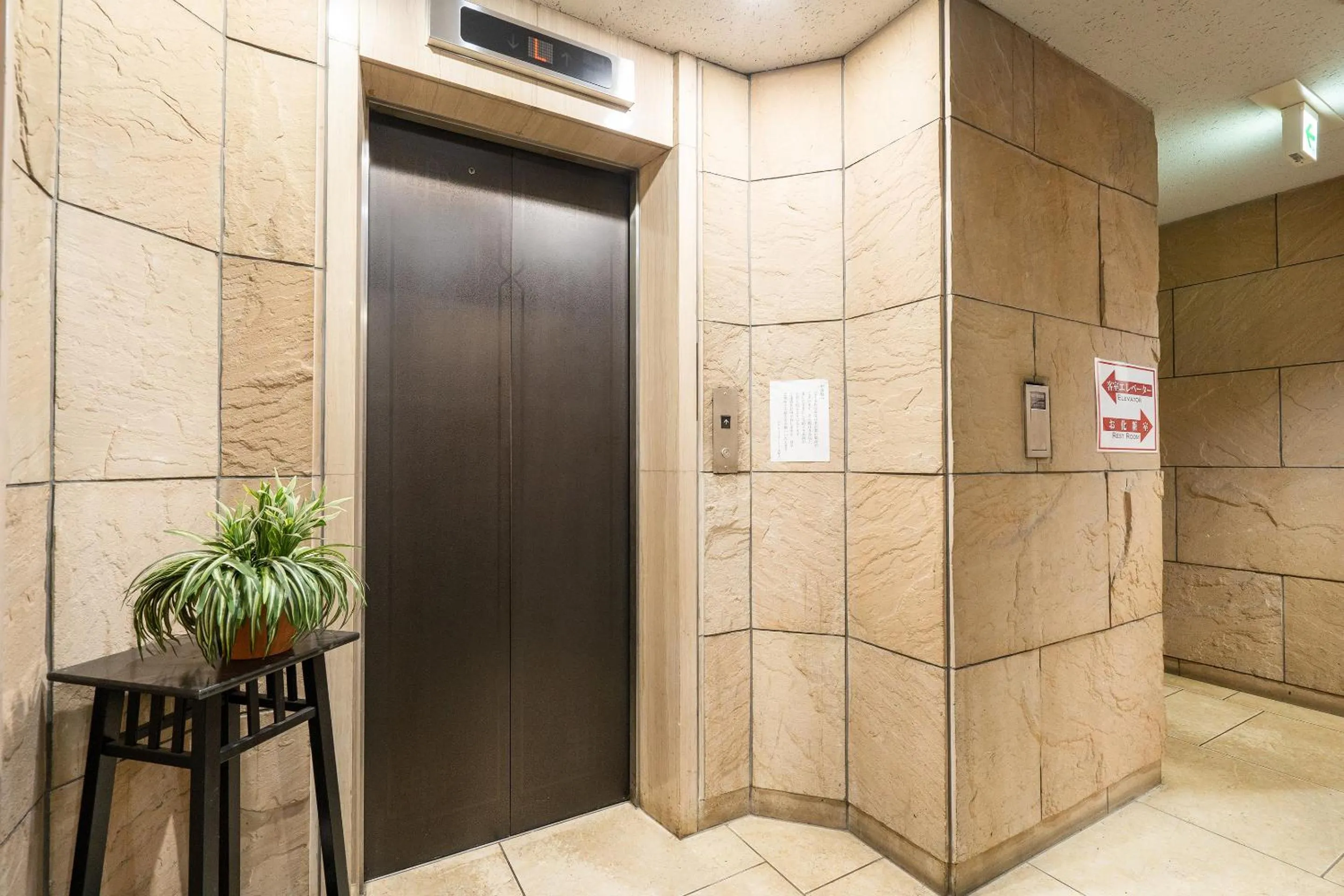 elevator in Tabist Hotel Mercury Asakusabashi