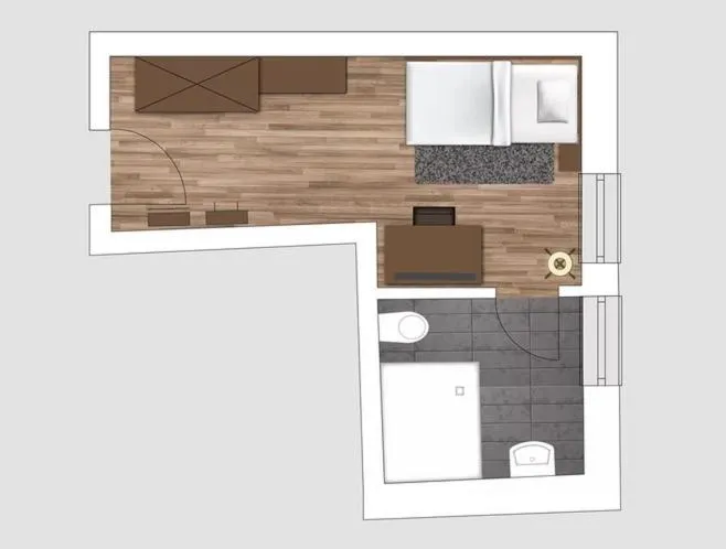 Floor plan in Hotel-Gasthof Höttl