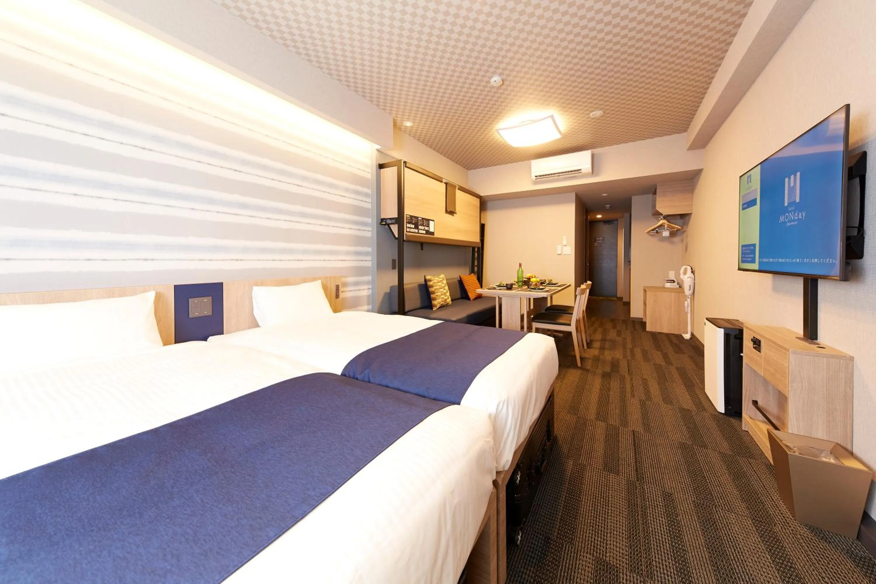 Photo of the whole room, Bed in MONday Apart Premium AKIHABARA ASAKUSABASHI Sta.