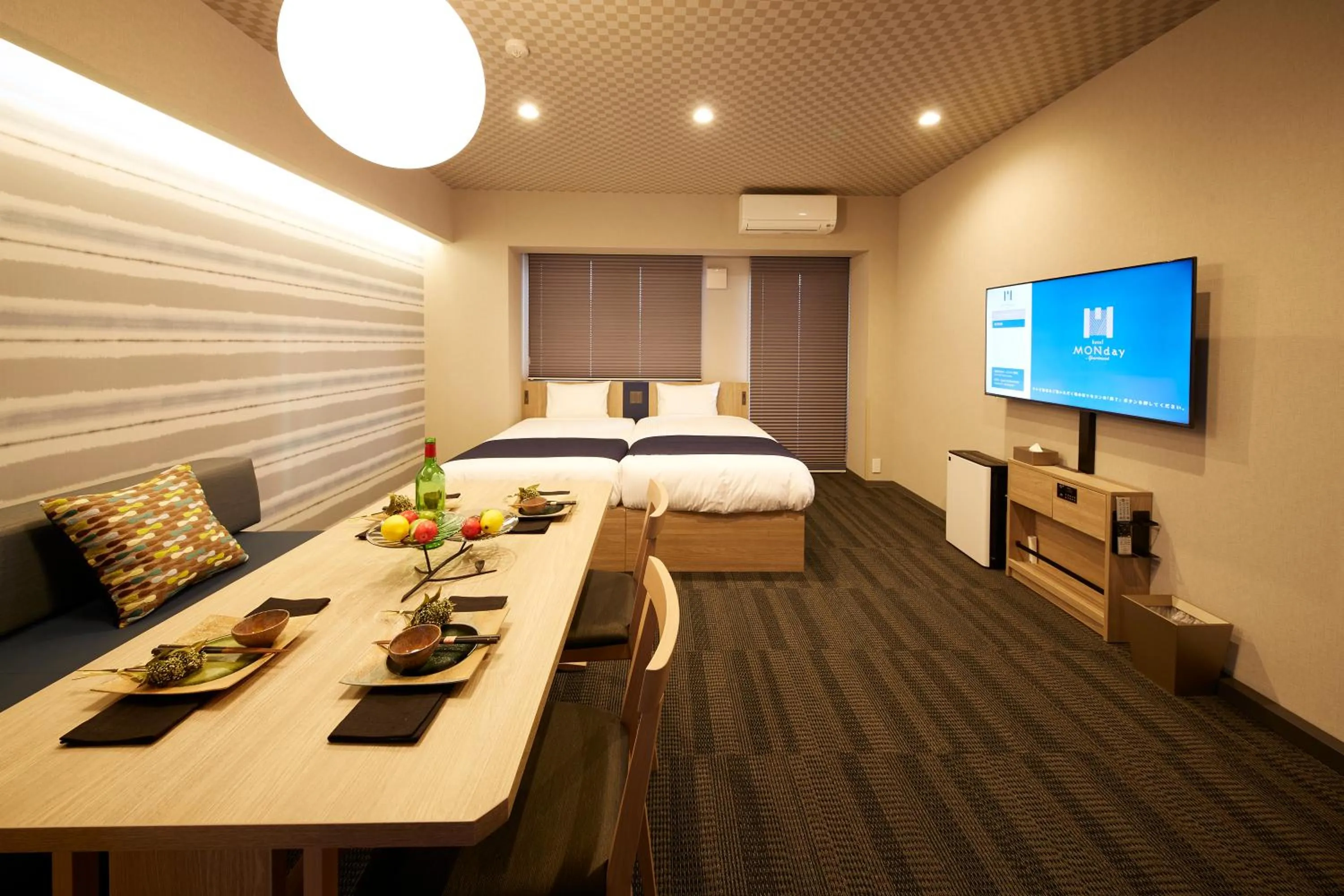 Photo of the whole room, Bed in MONday Apart Premium AKIHABARA ASAKUSABASHI Sta.