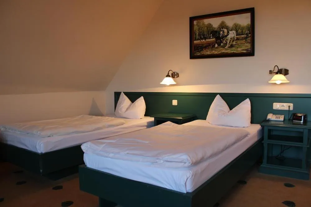 Bed in Müritz Landhotel Grüner Baum
