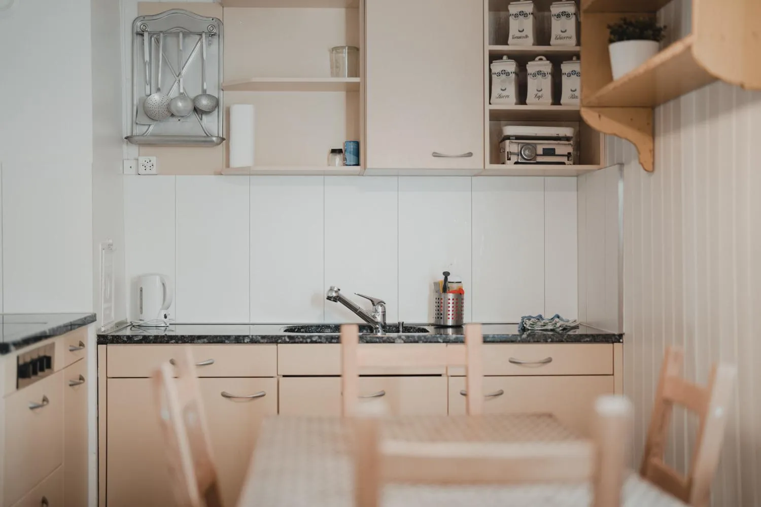 Kitchen or kitchenette in No8 Boutique Hotel - self check in