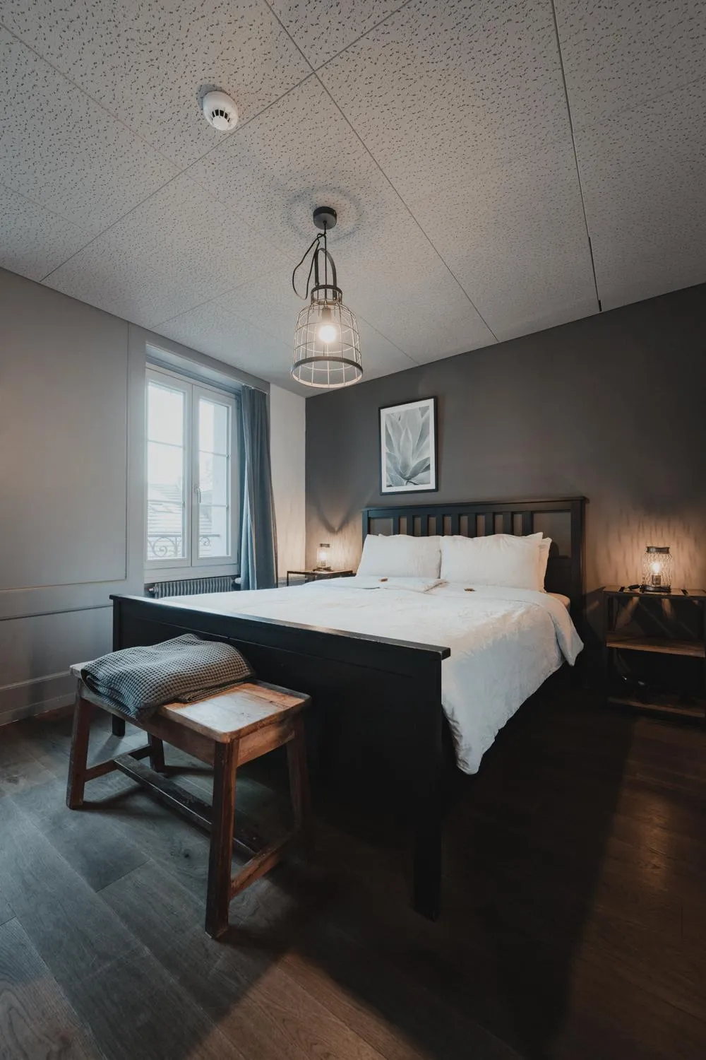 Bed in No8 Boutique Hotel - self check in