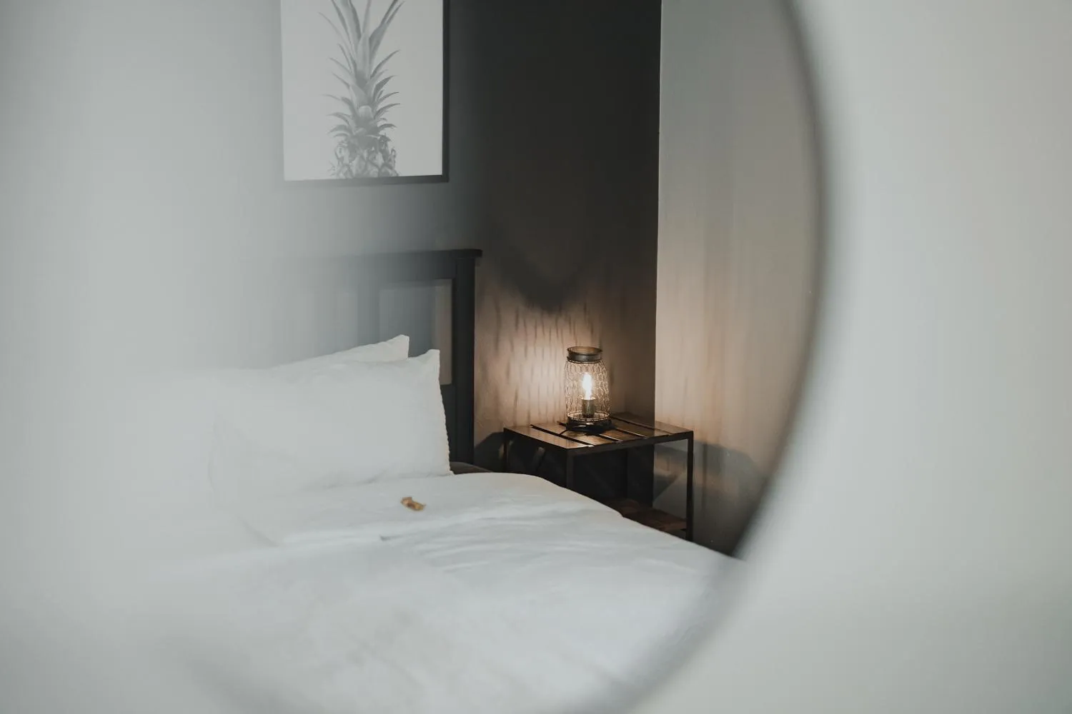 Bed in No8 Boutique Hotel - self check in