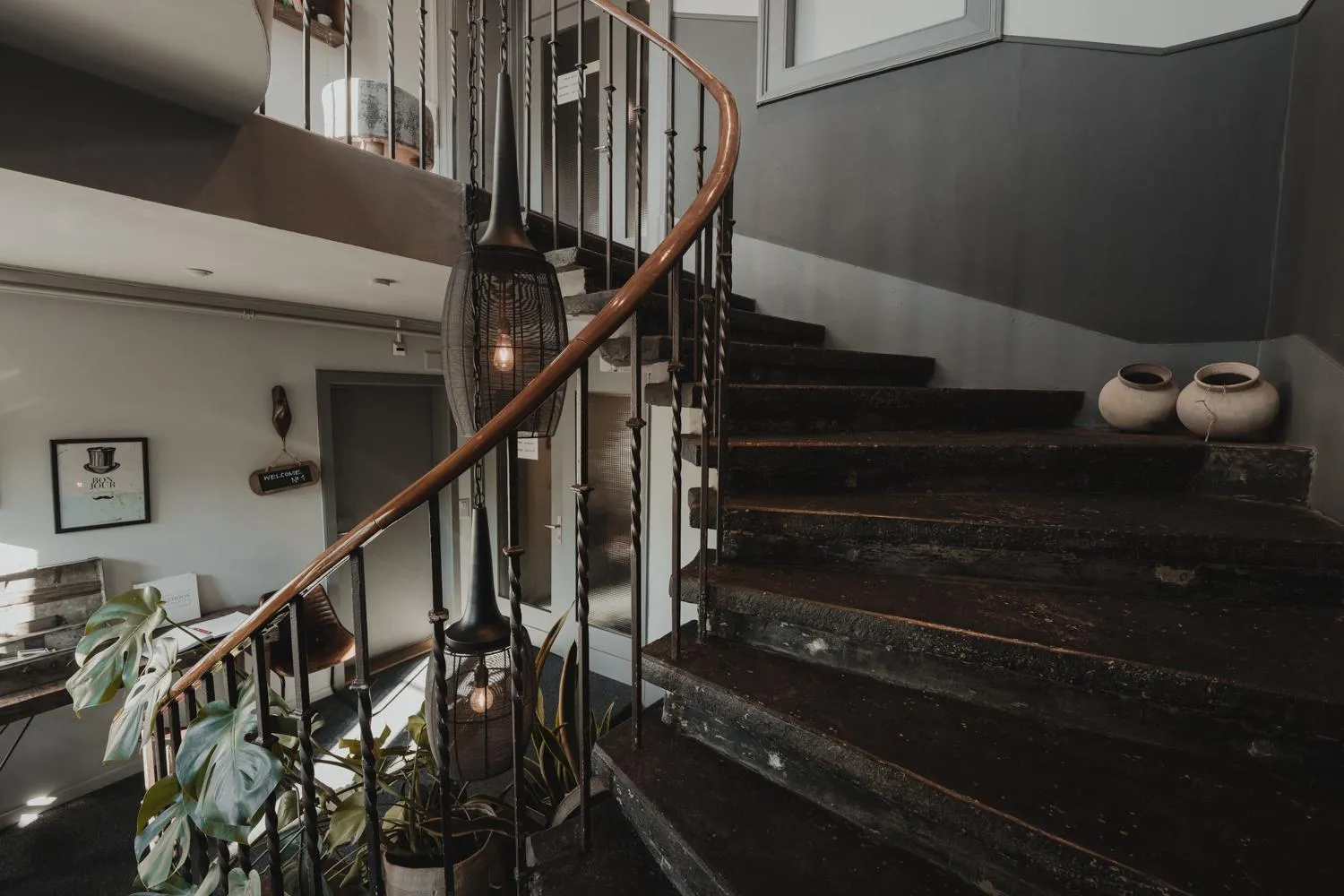 Decorative detail in No8 Boutique Hotel - self check in