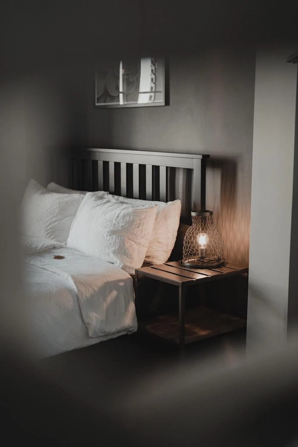 Bed in No8 Boutique Hotel - self check in