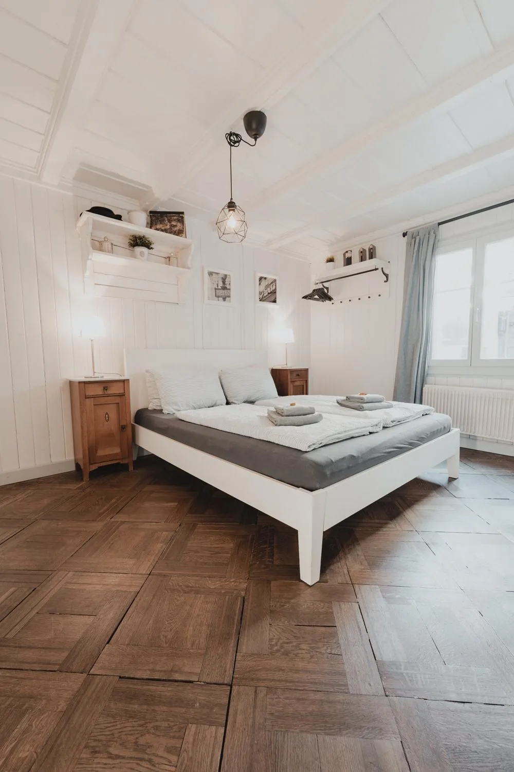 Bed in No8 Boutique Hotel - self check in