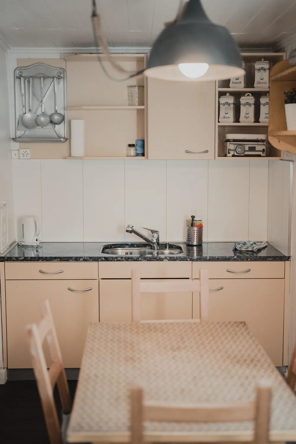 Kitchen or kitchenette in No8 Boutique Hotel - self check in