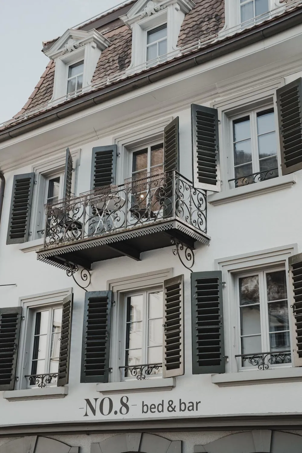 Decorative detail in No8 Boutique Hotel - self check in