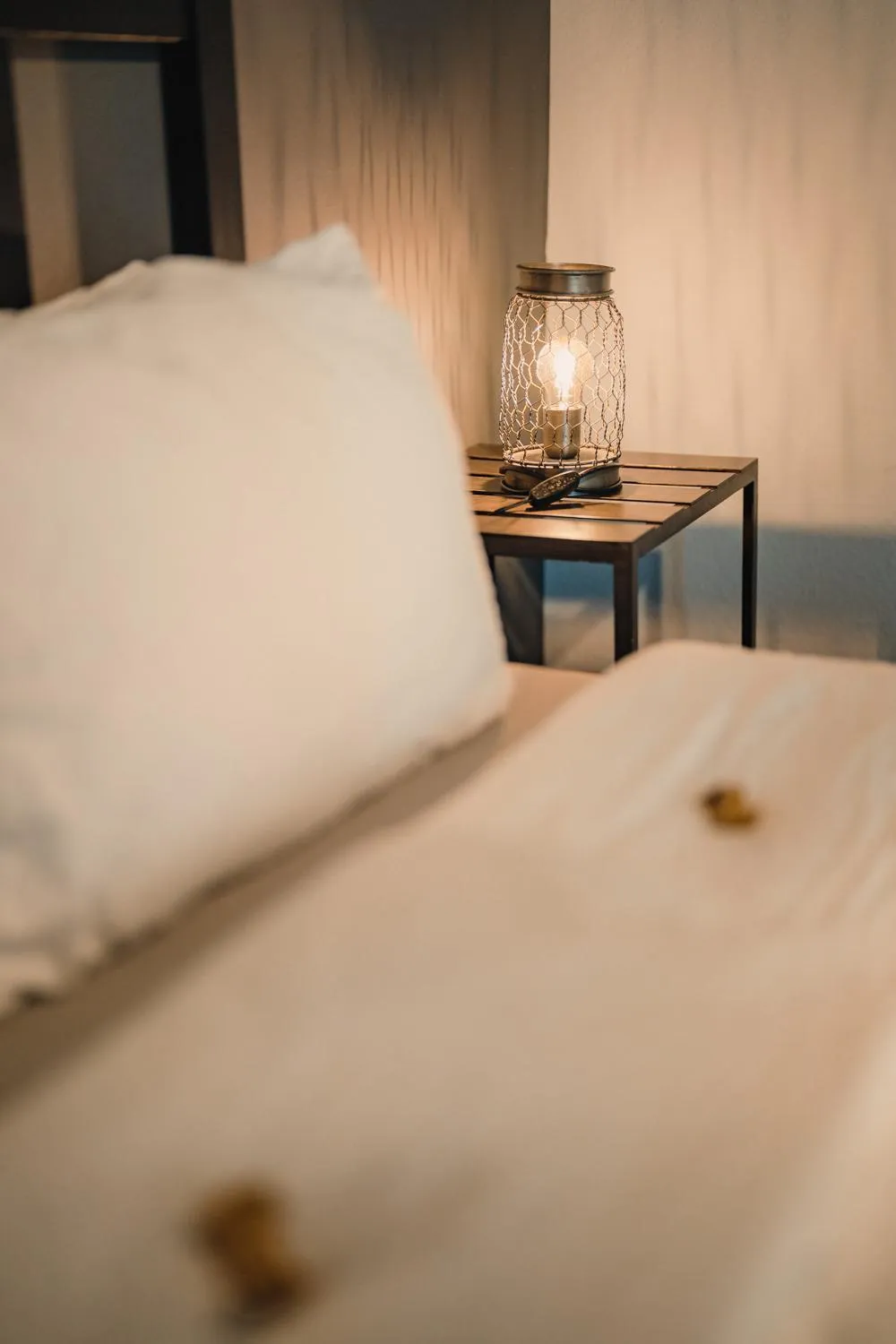 Bed in No8 Boutique Hotel - self check in