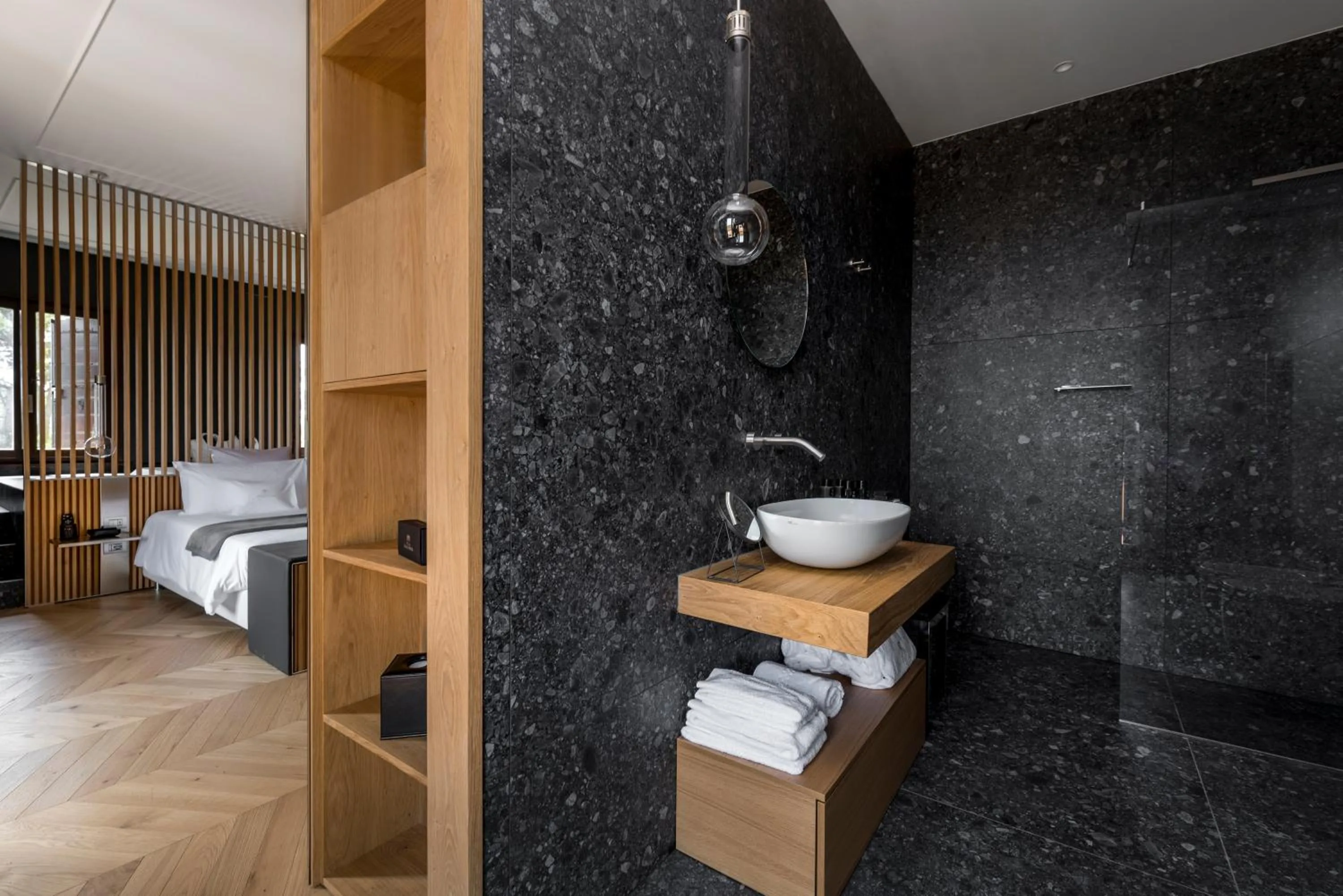 Bathroom, Bed in Relais Villa Margherita