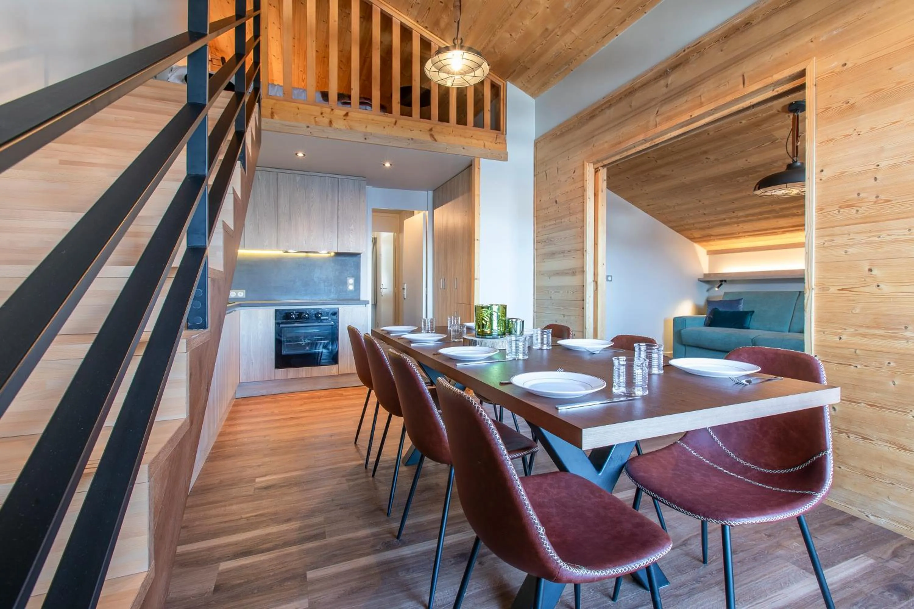 Kitchen or kitchenette in Vacancéole - Résidence La Duit