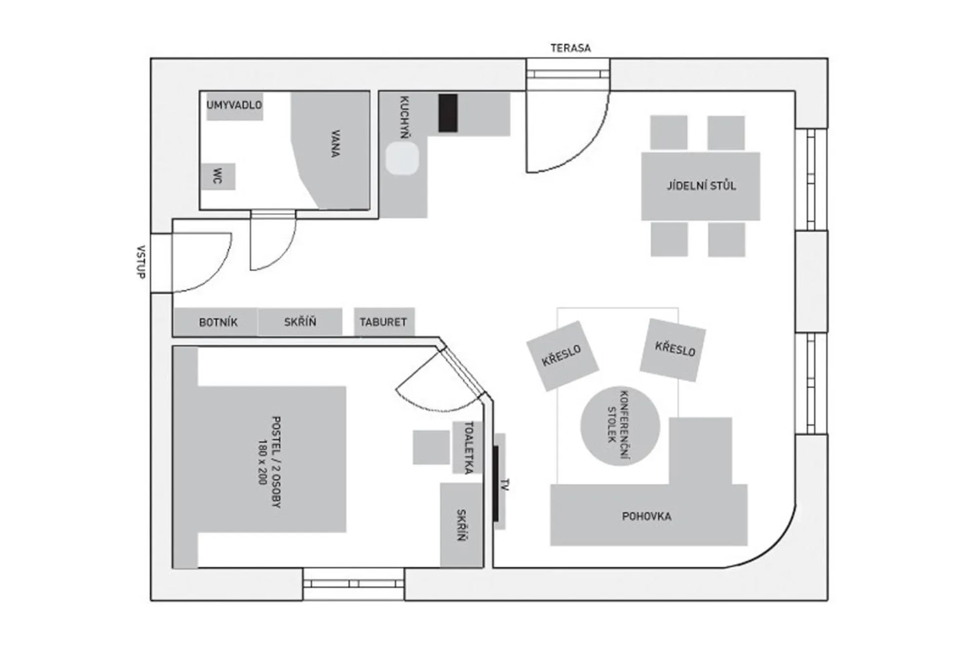 Floor plan in Vila Terra