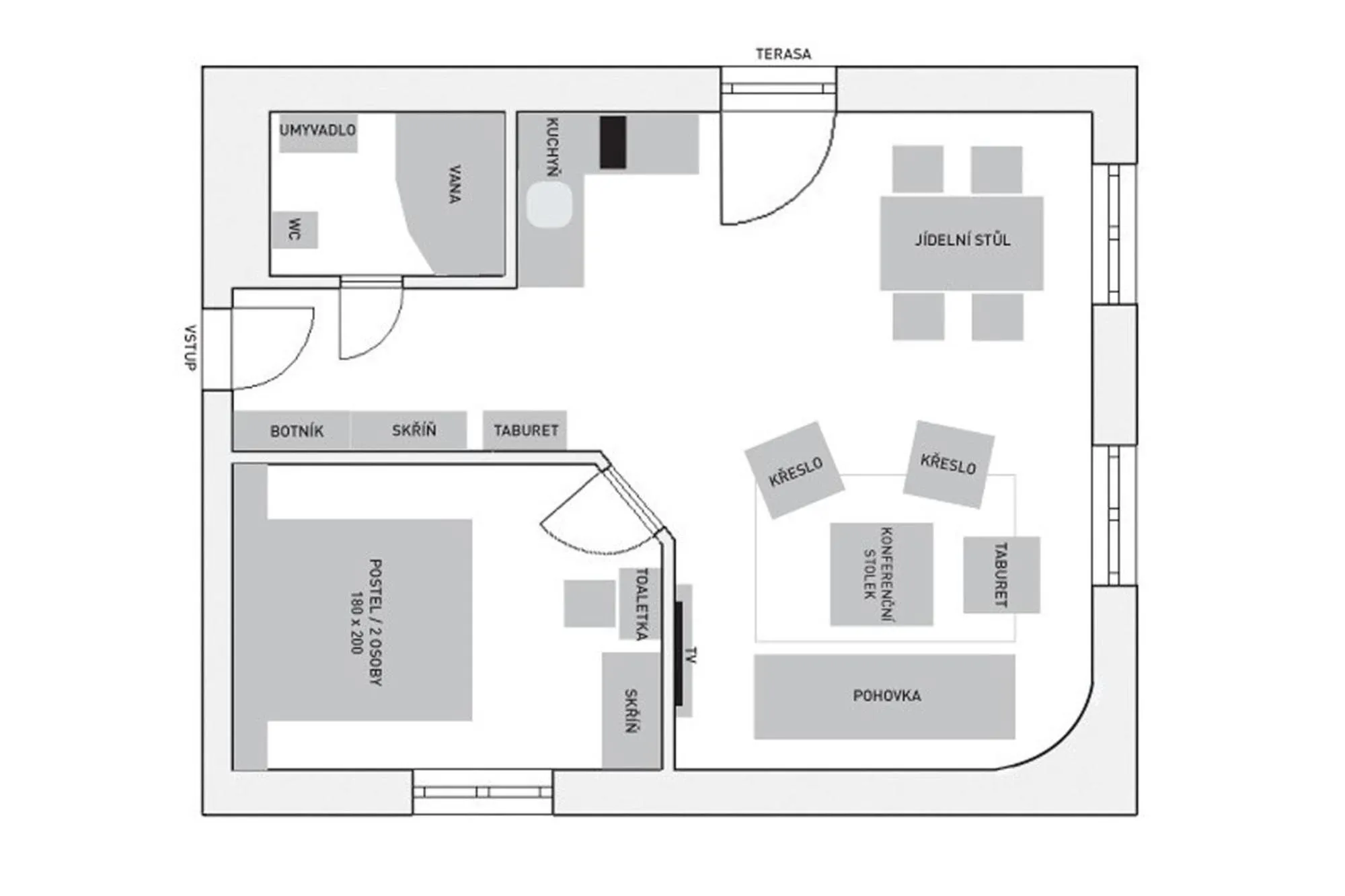 Floor plan in Vila Terra
