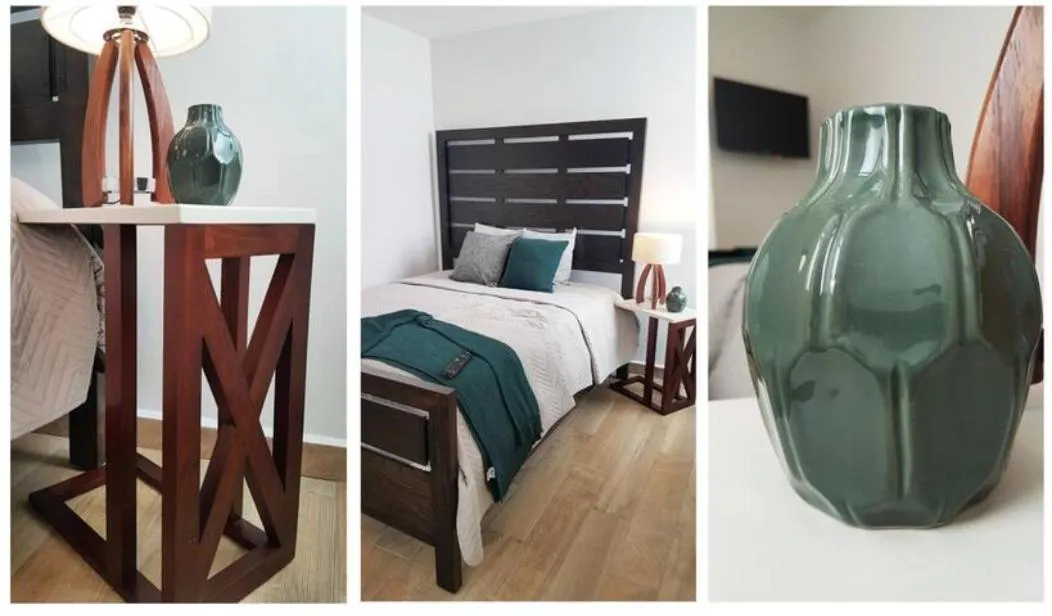 Photo of the whole room, Bed in HEROS