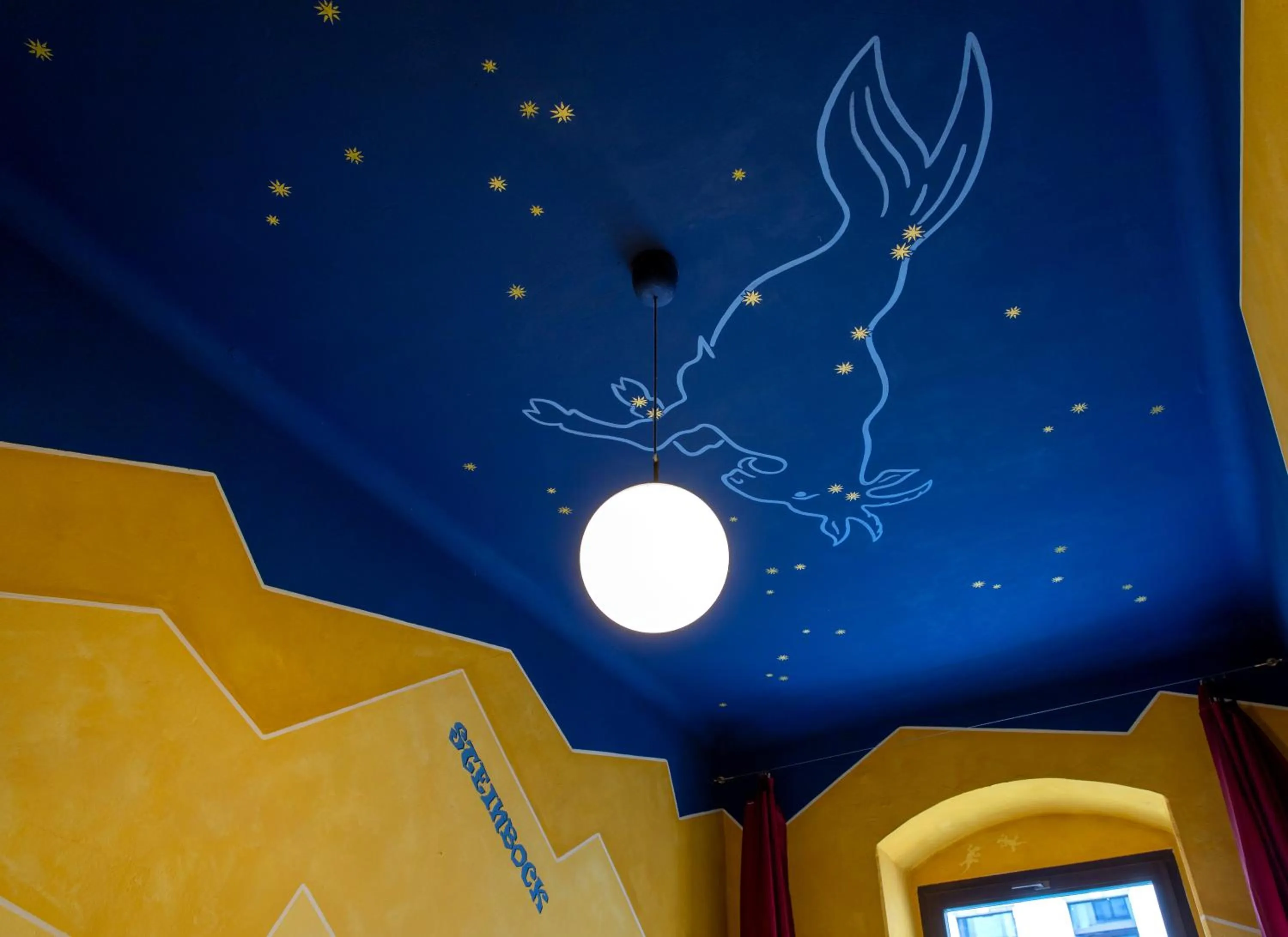 Decorative detail in Hostel Mondpalast