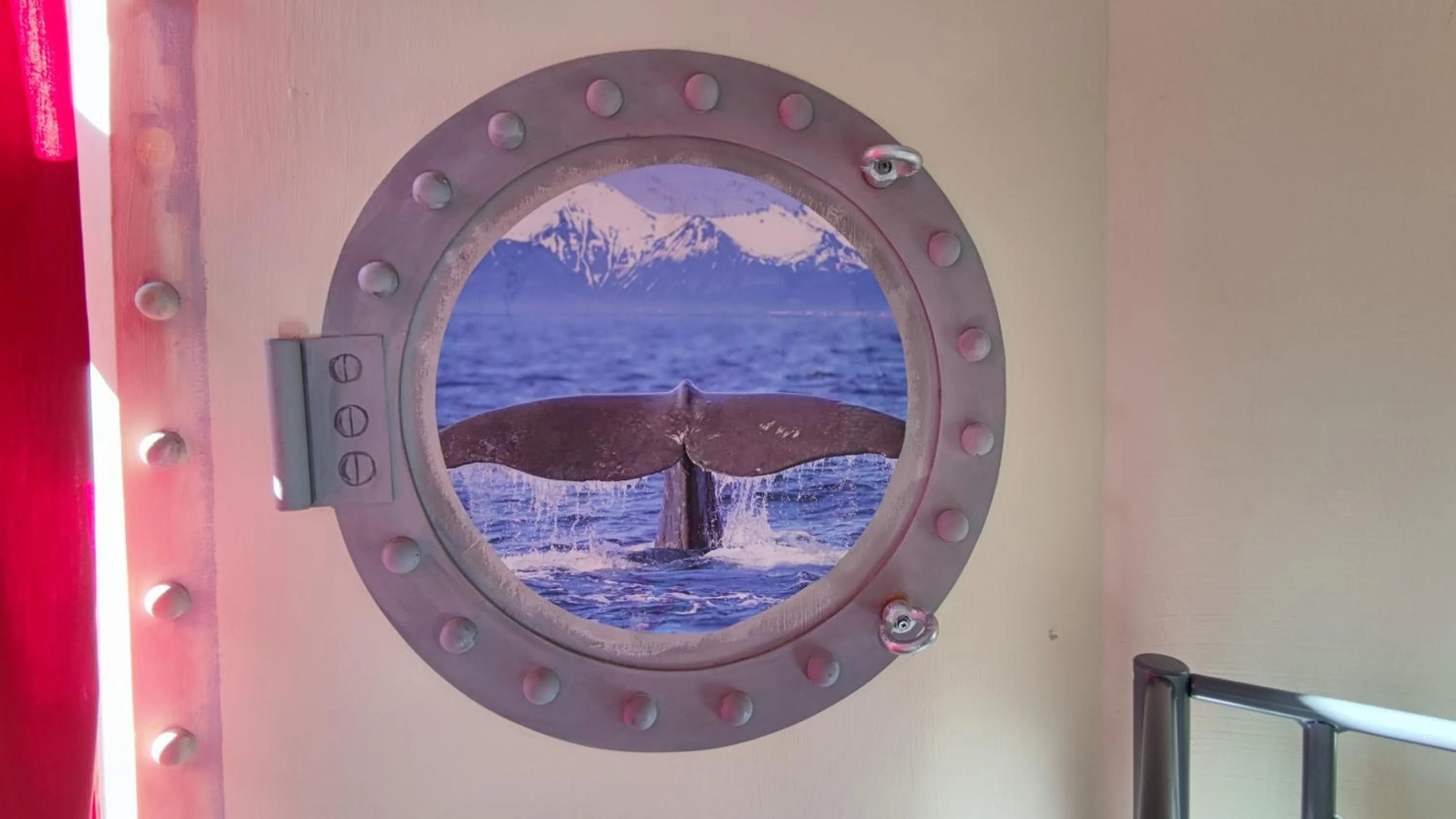 Decorative detail in Hostel Mondpalast