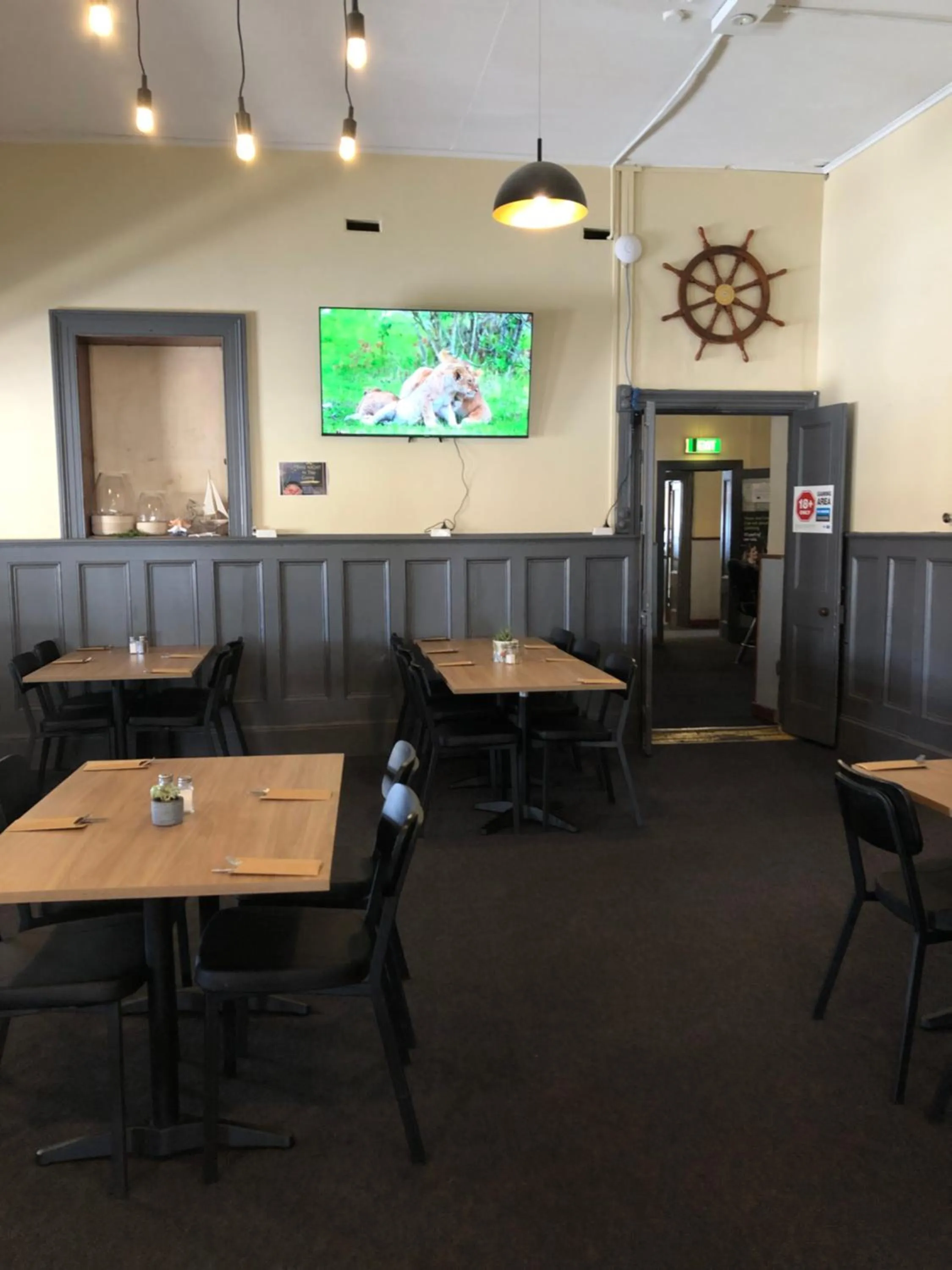 Dining area in Cornucopia hotel
