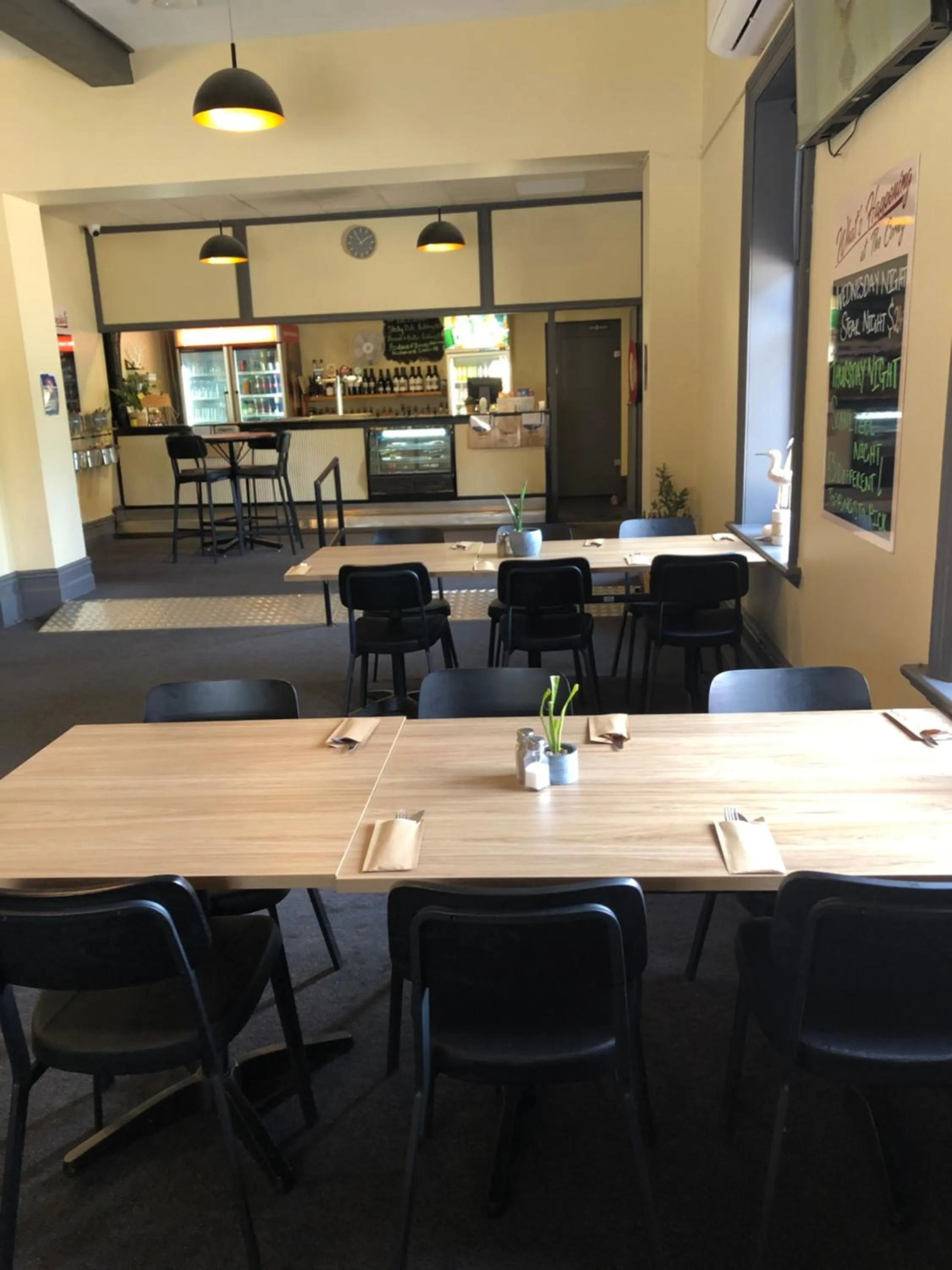 Dining area in Cornucopia hotel