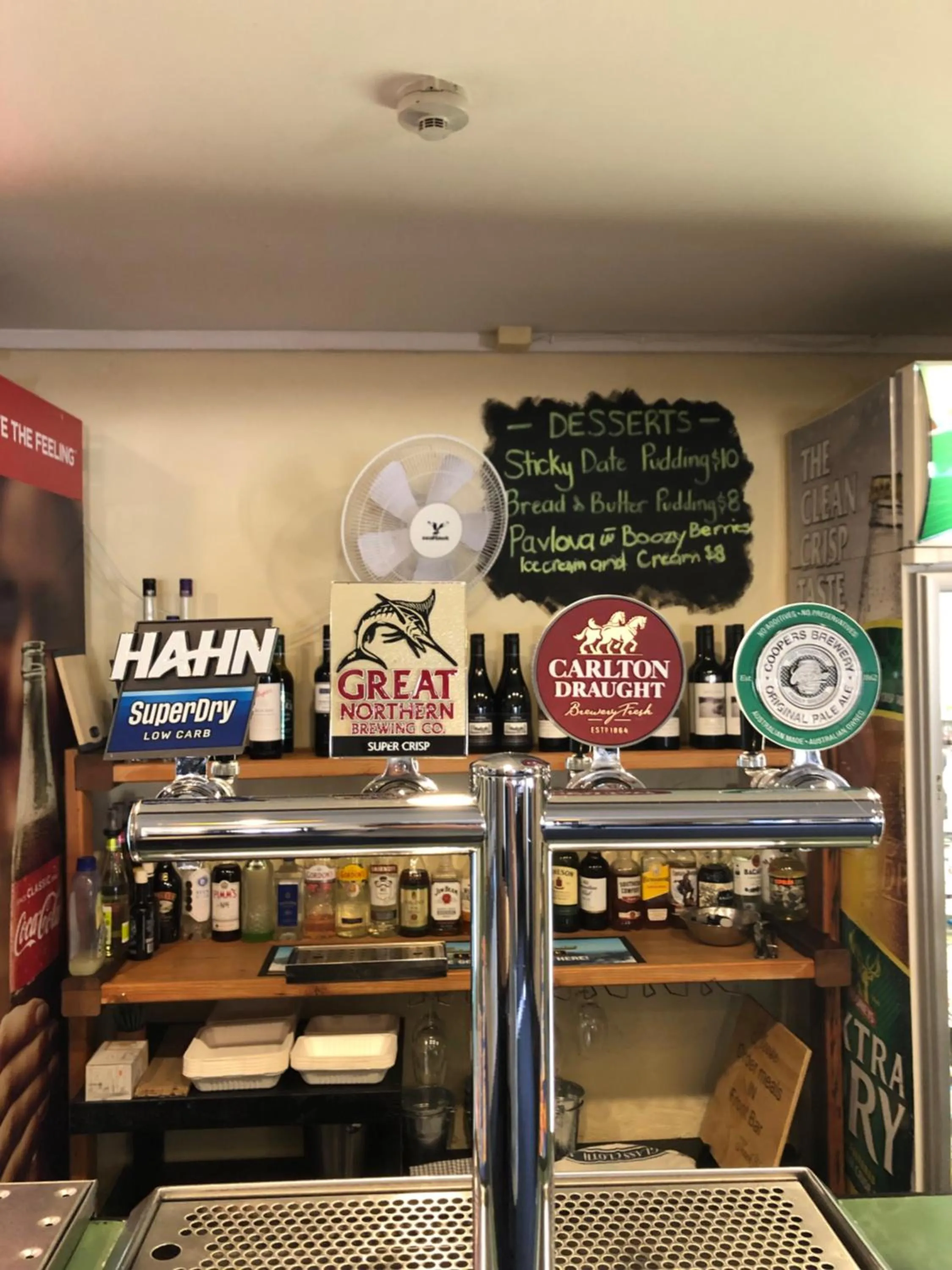 Alcoholic drinks in Cornucopia hotel