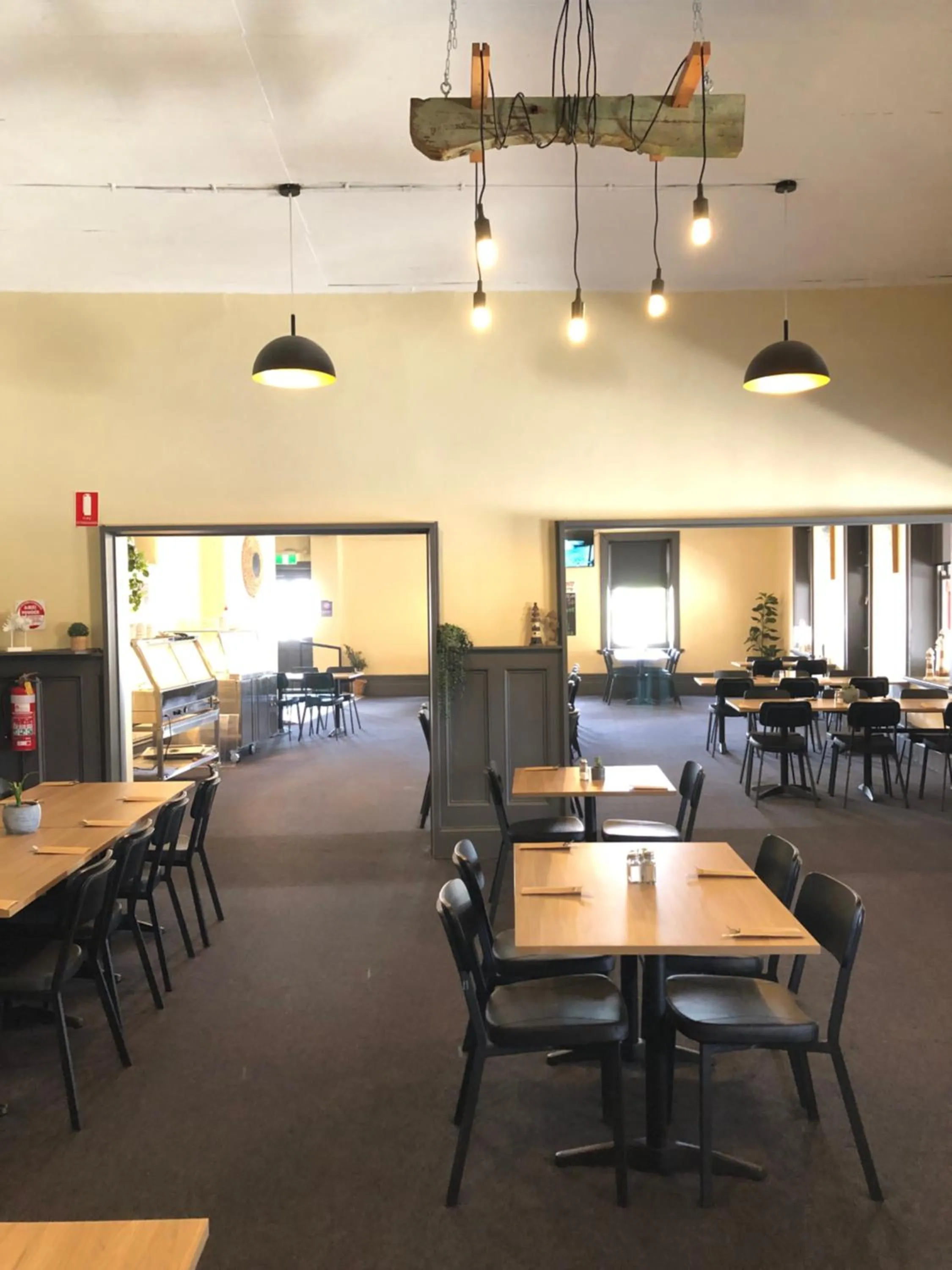 Dining area in Cornucopia hotel
