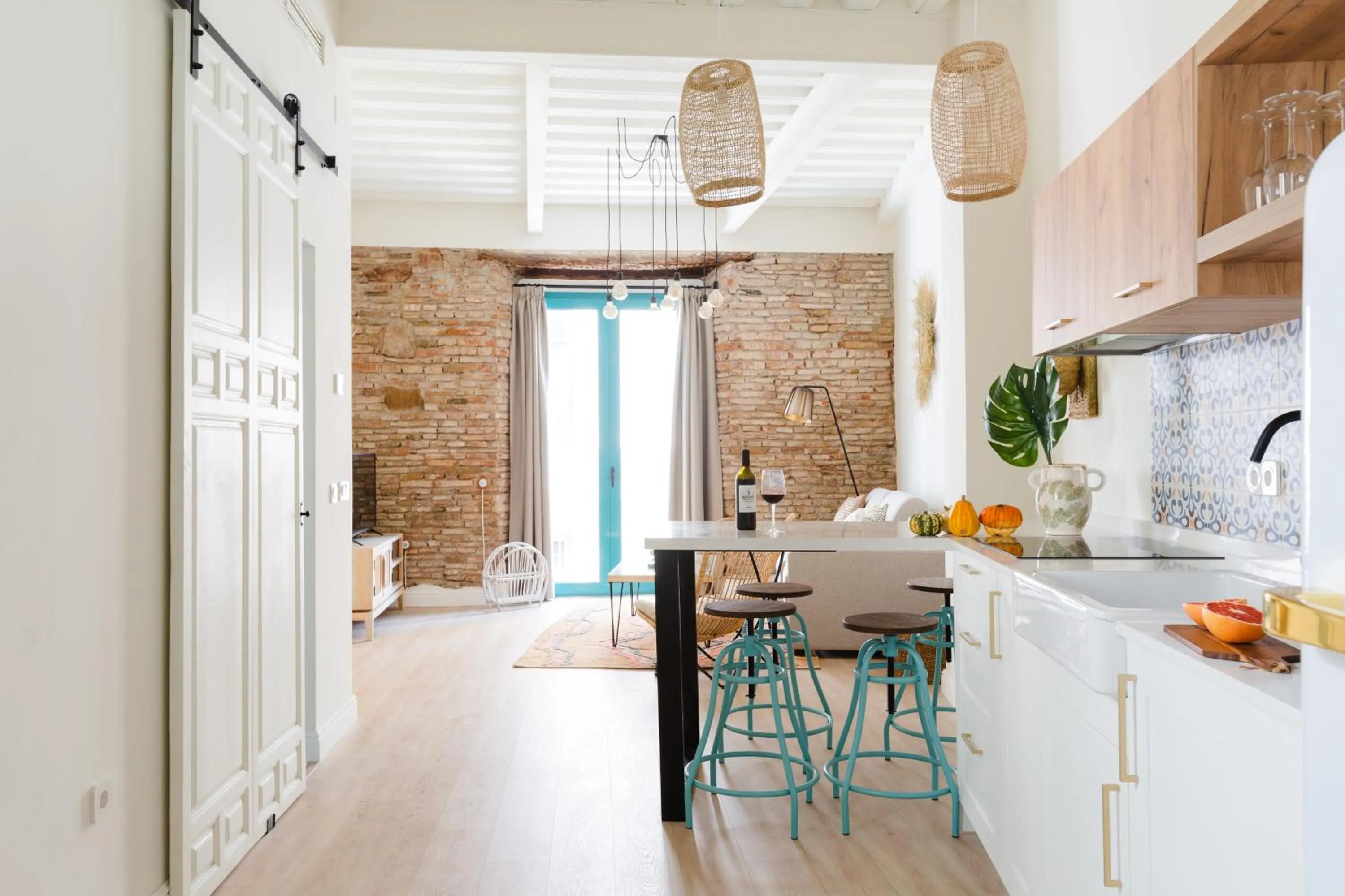 Living room in Atenea Malaga Apartments