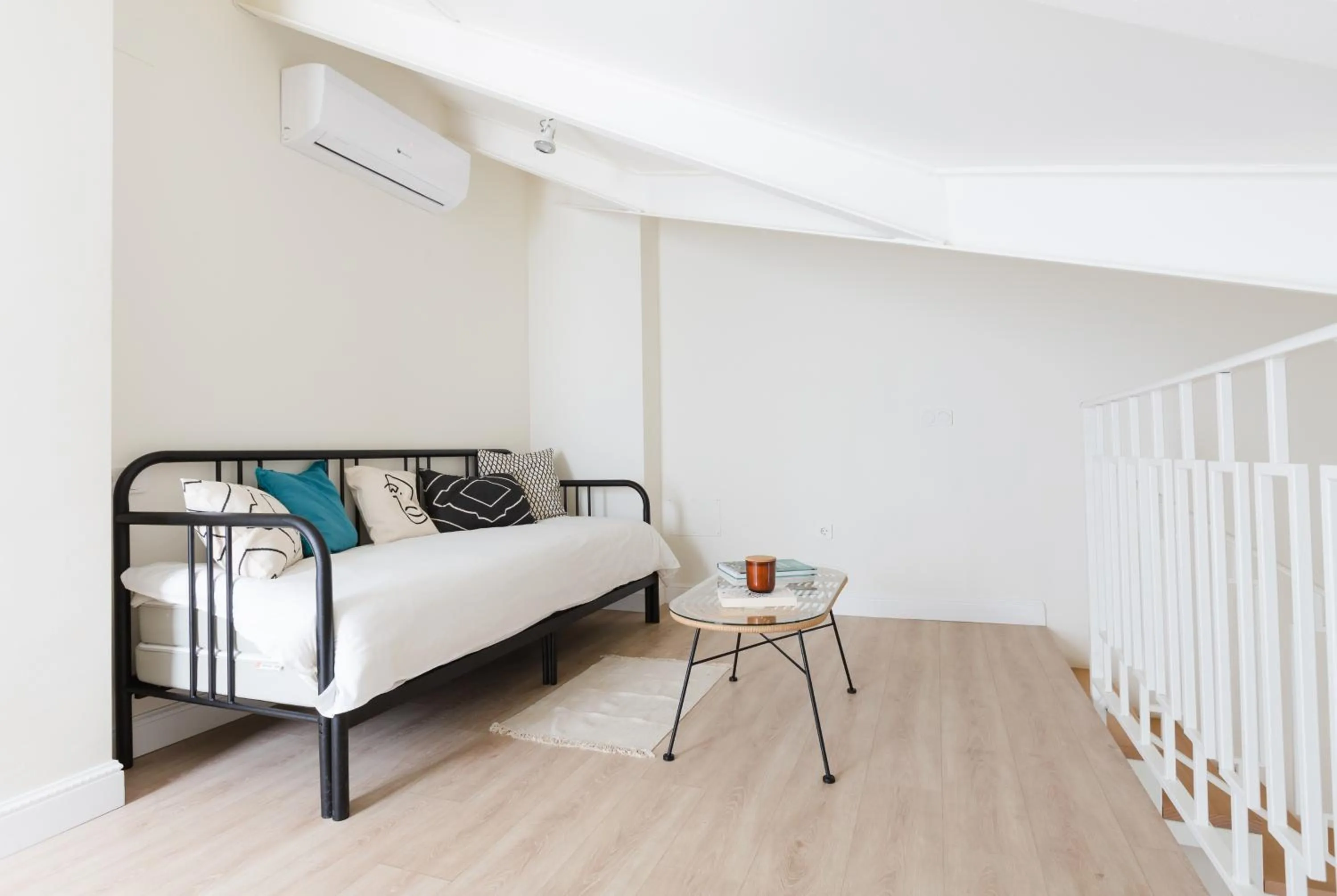 Living room, Bed in Atenea Malaga Apartments