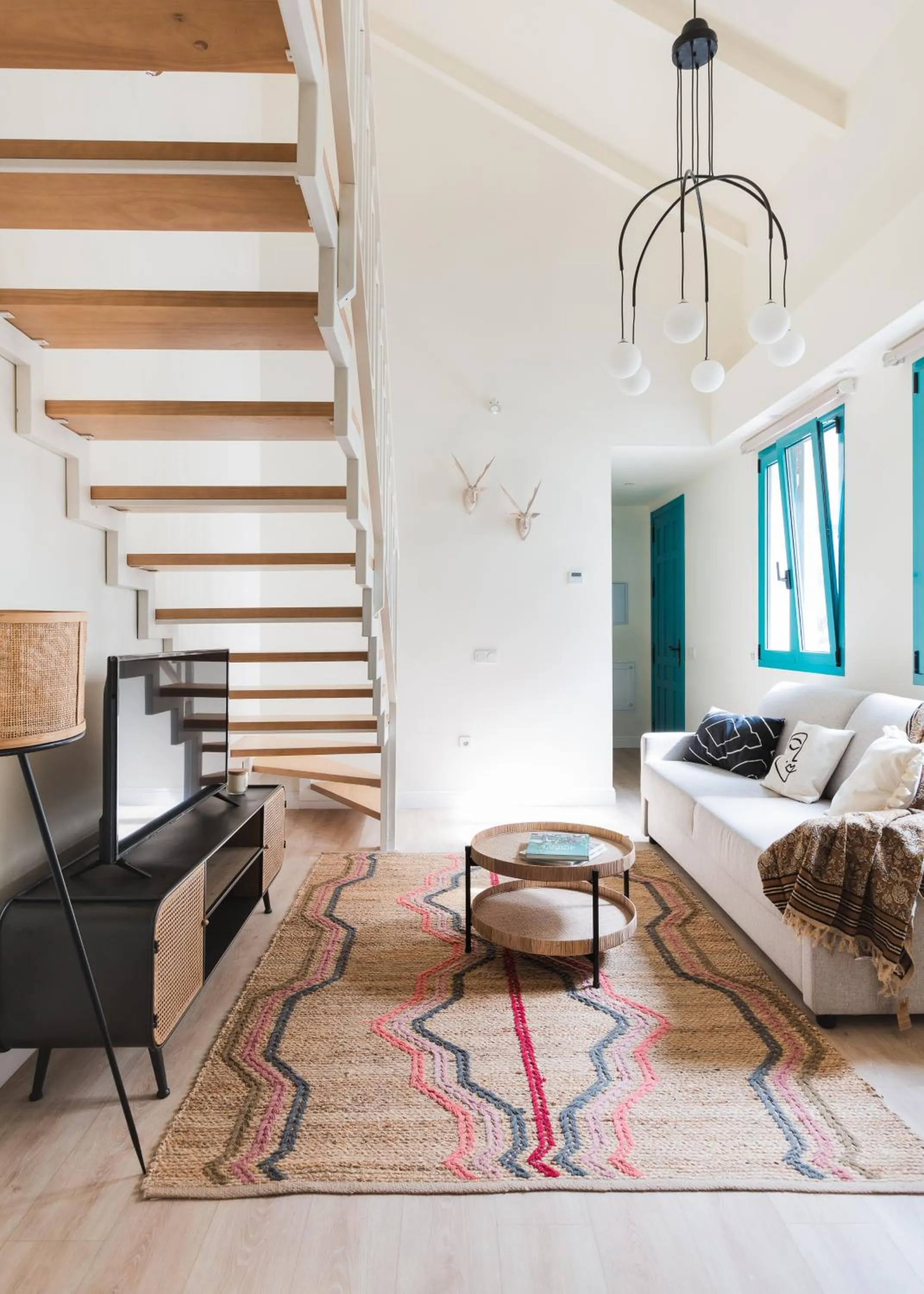 Living room, Bed in Atenea Malaga Apartments