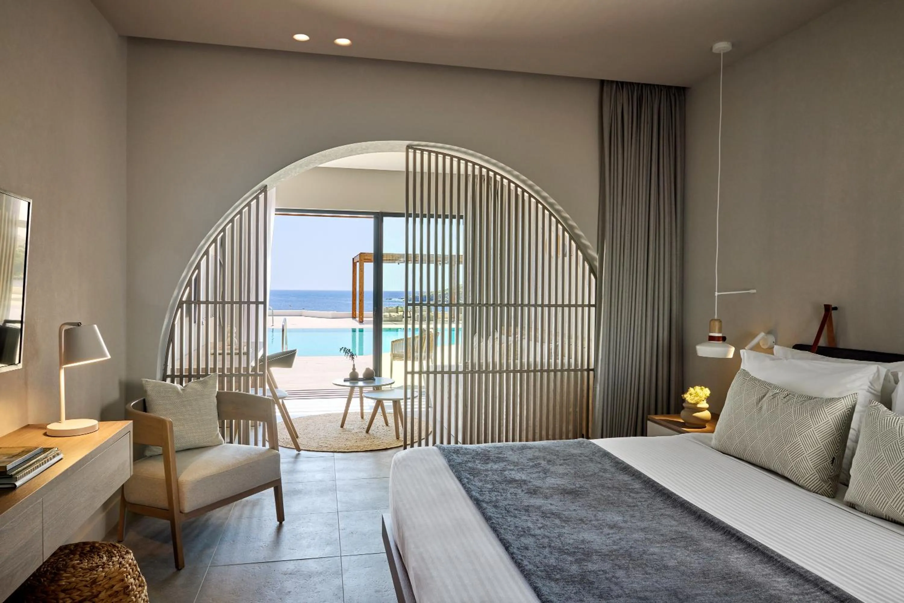 View (from property/room), Bed in Elissa Lifestyle Beach Resort - Adults Only