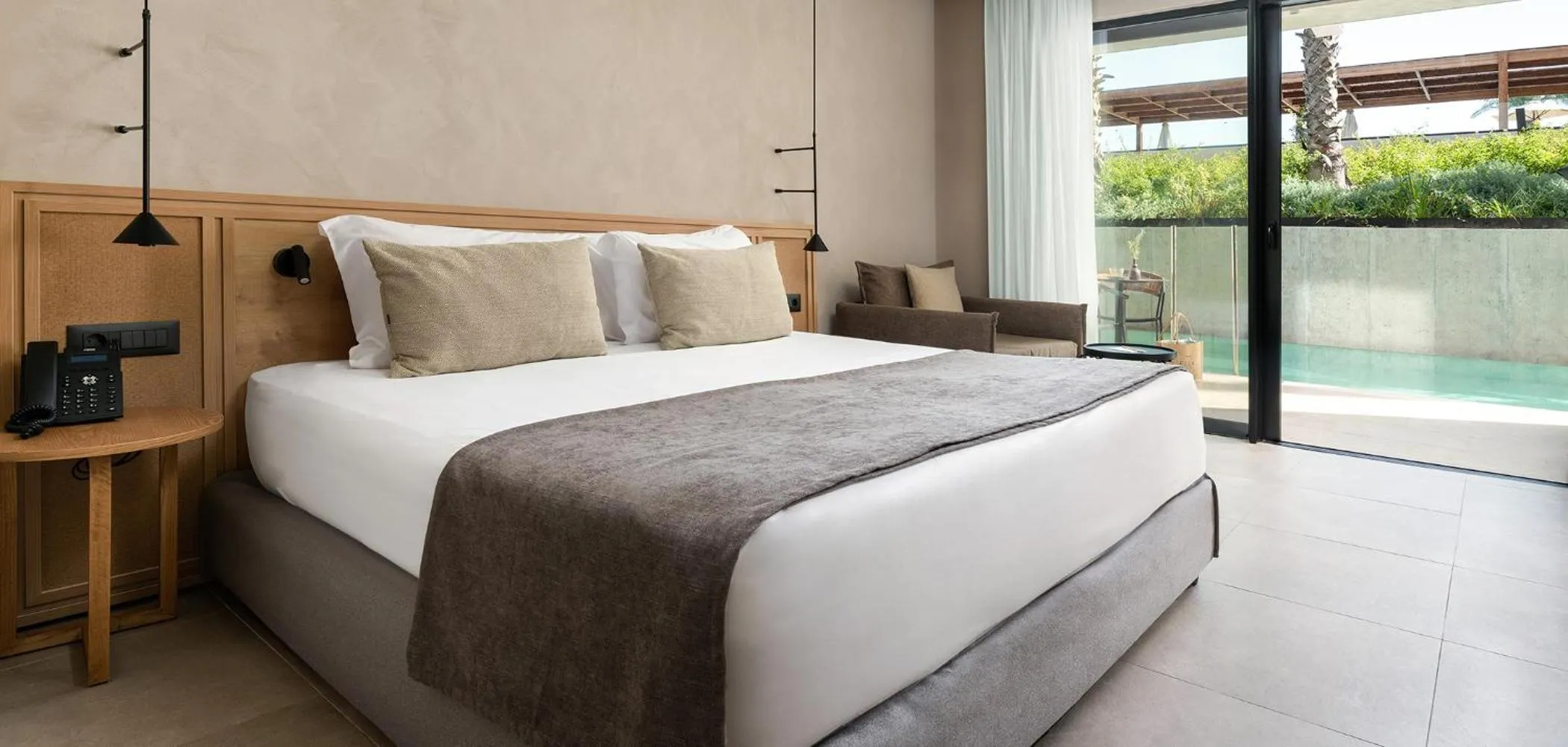 Bed in Helea Lifestyle Beach Resort