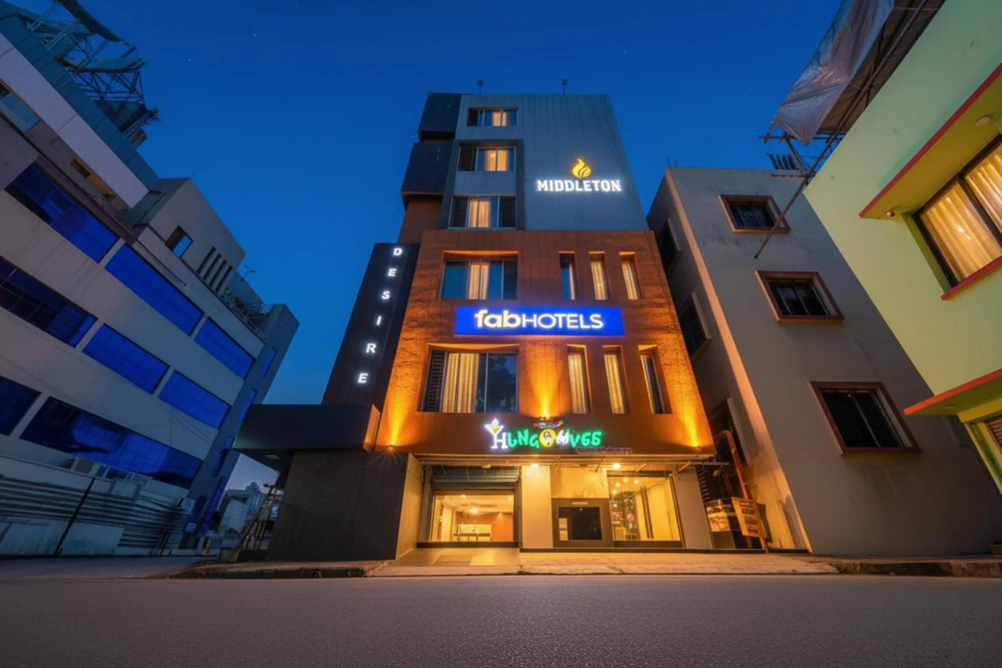 Property building in FabHotel Middleton Desire - Nr Niladri Vihar Square