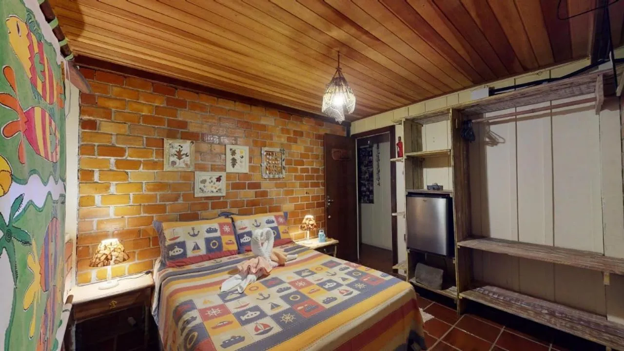 Bed in Hotel Pousada Praia do Farol