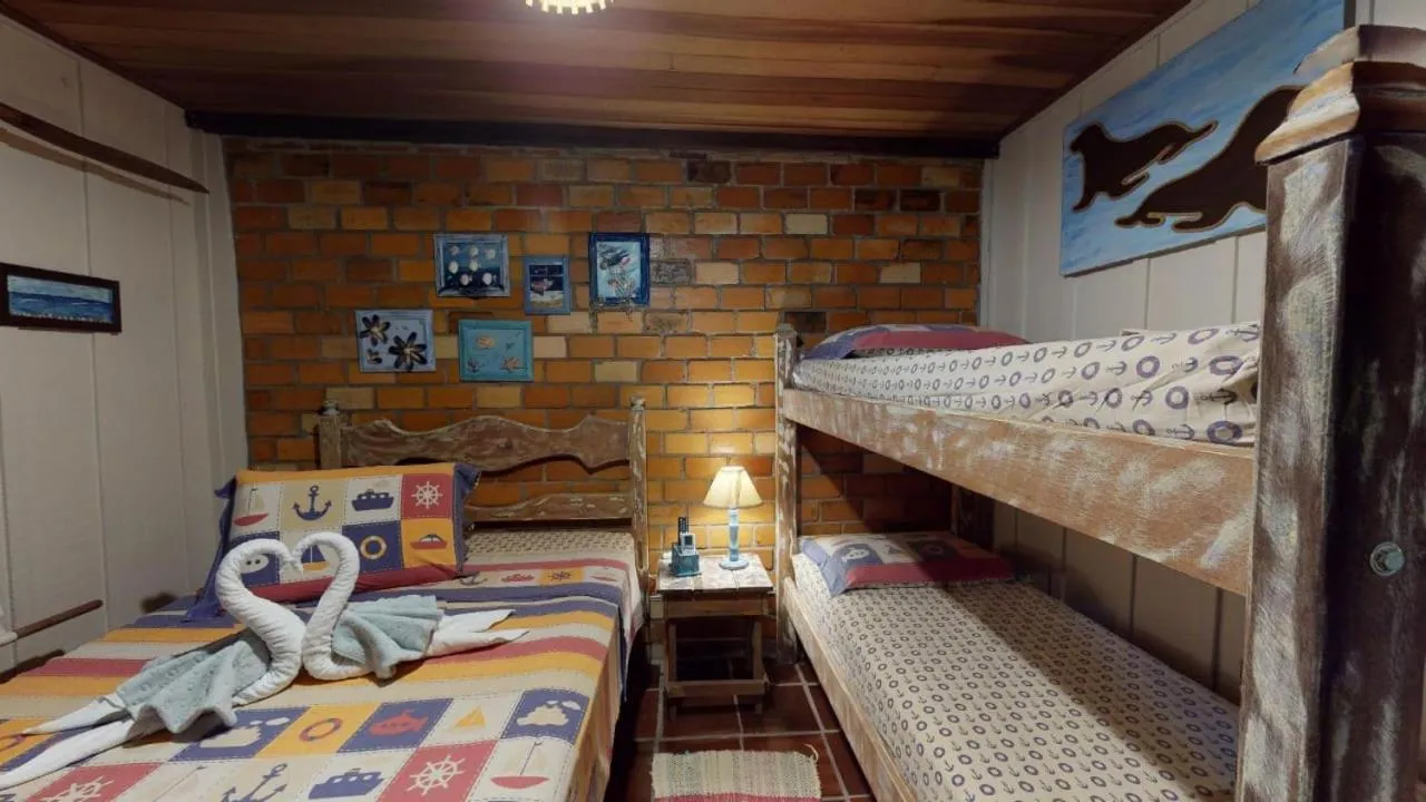 Bed in Hotel Pousada Praia do Farol