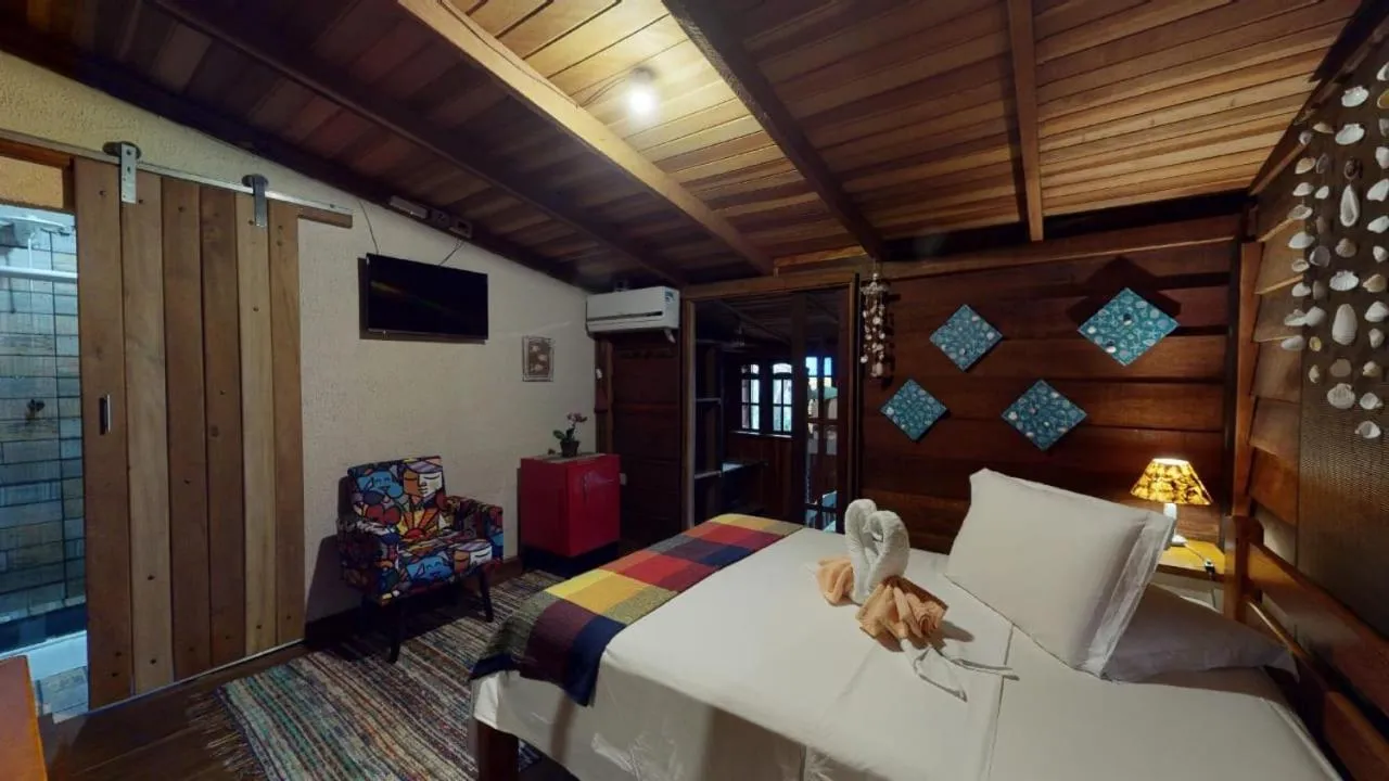 Bed in Hotel Pousada Praia do Farol