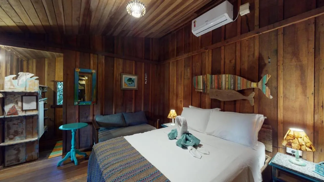 Bed in Hotel Pousada Praia do Farol