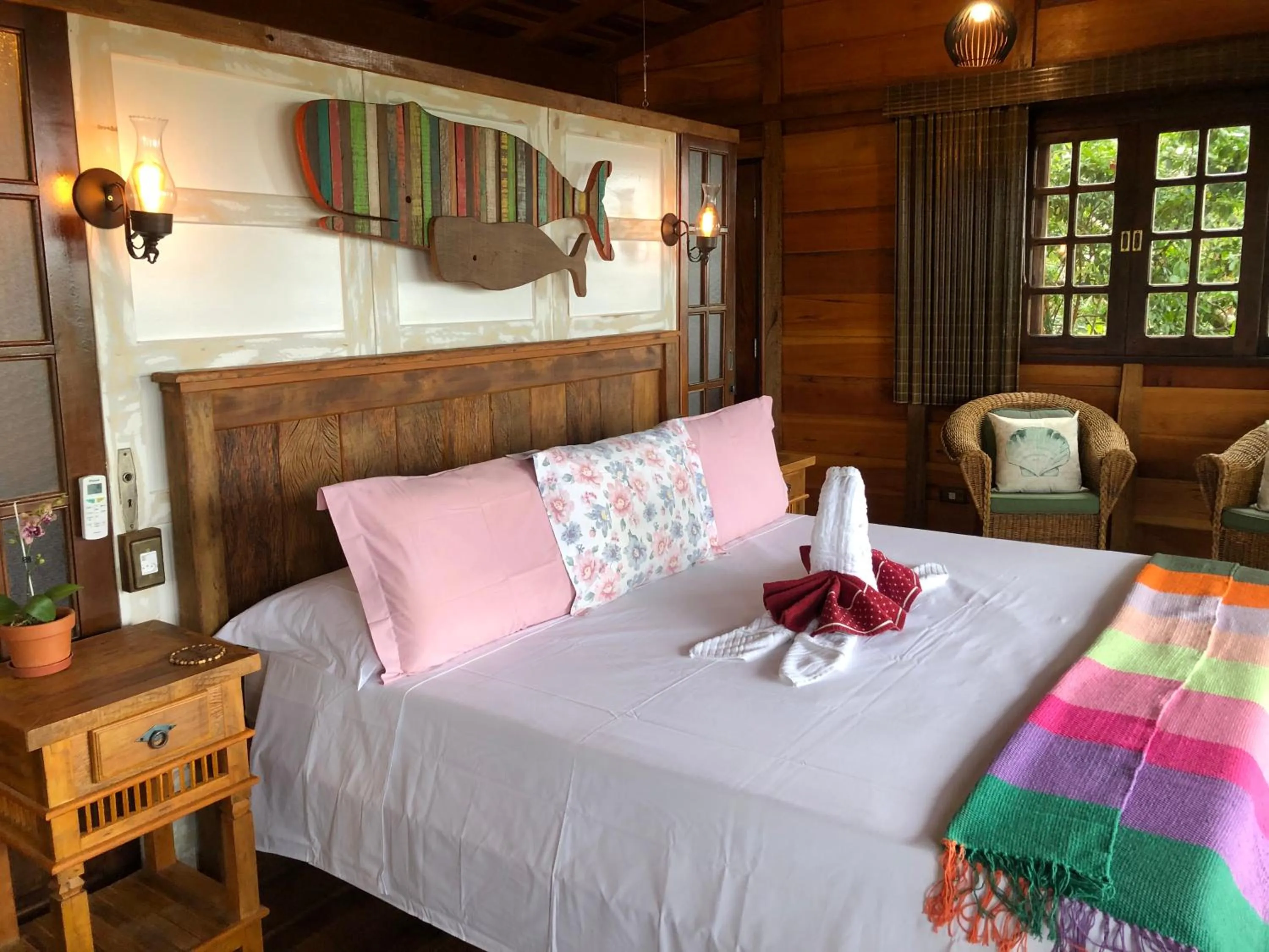 Bed in Hotel Pousada Praia do Farol