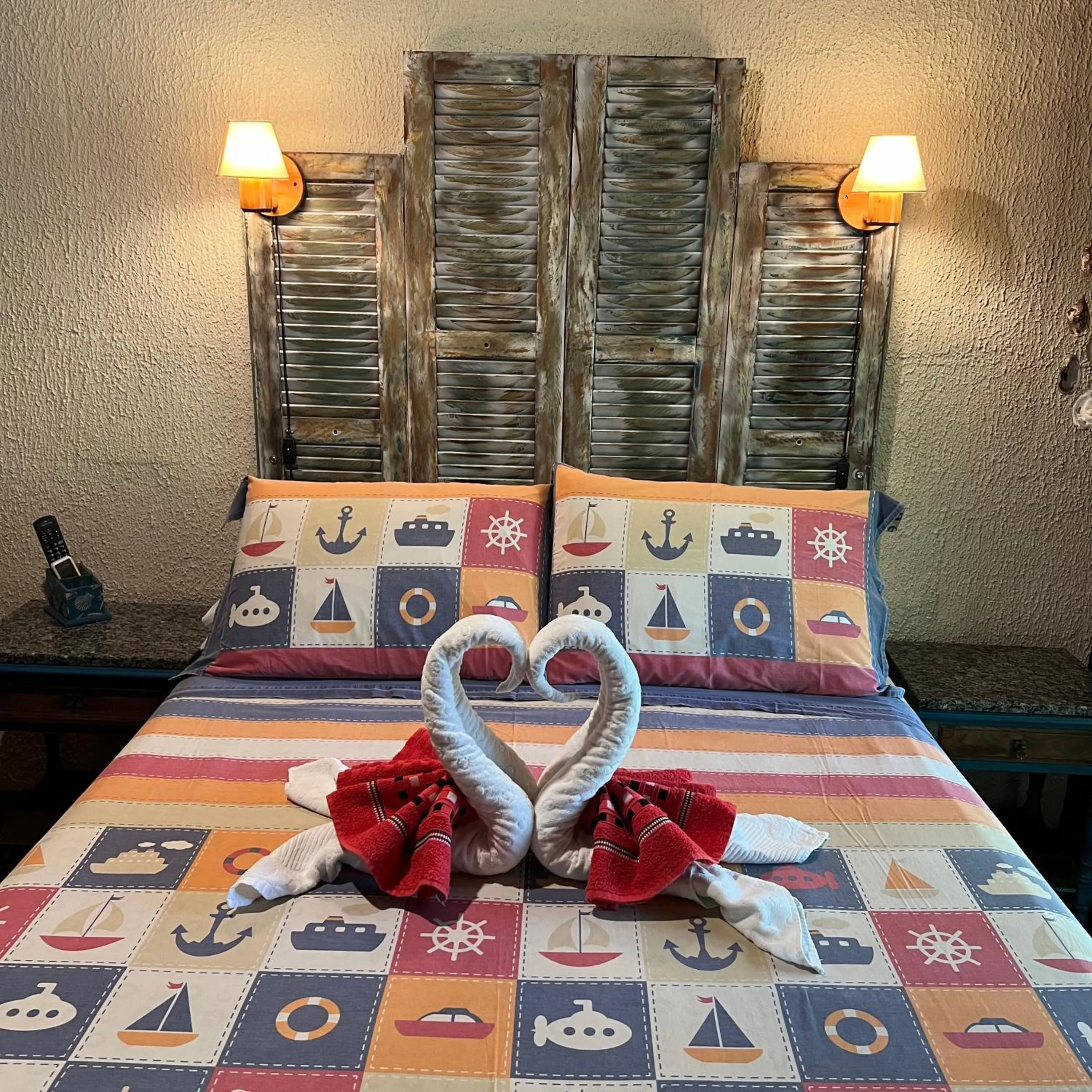 Bed in Hotel Pousada Praia do Farol