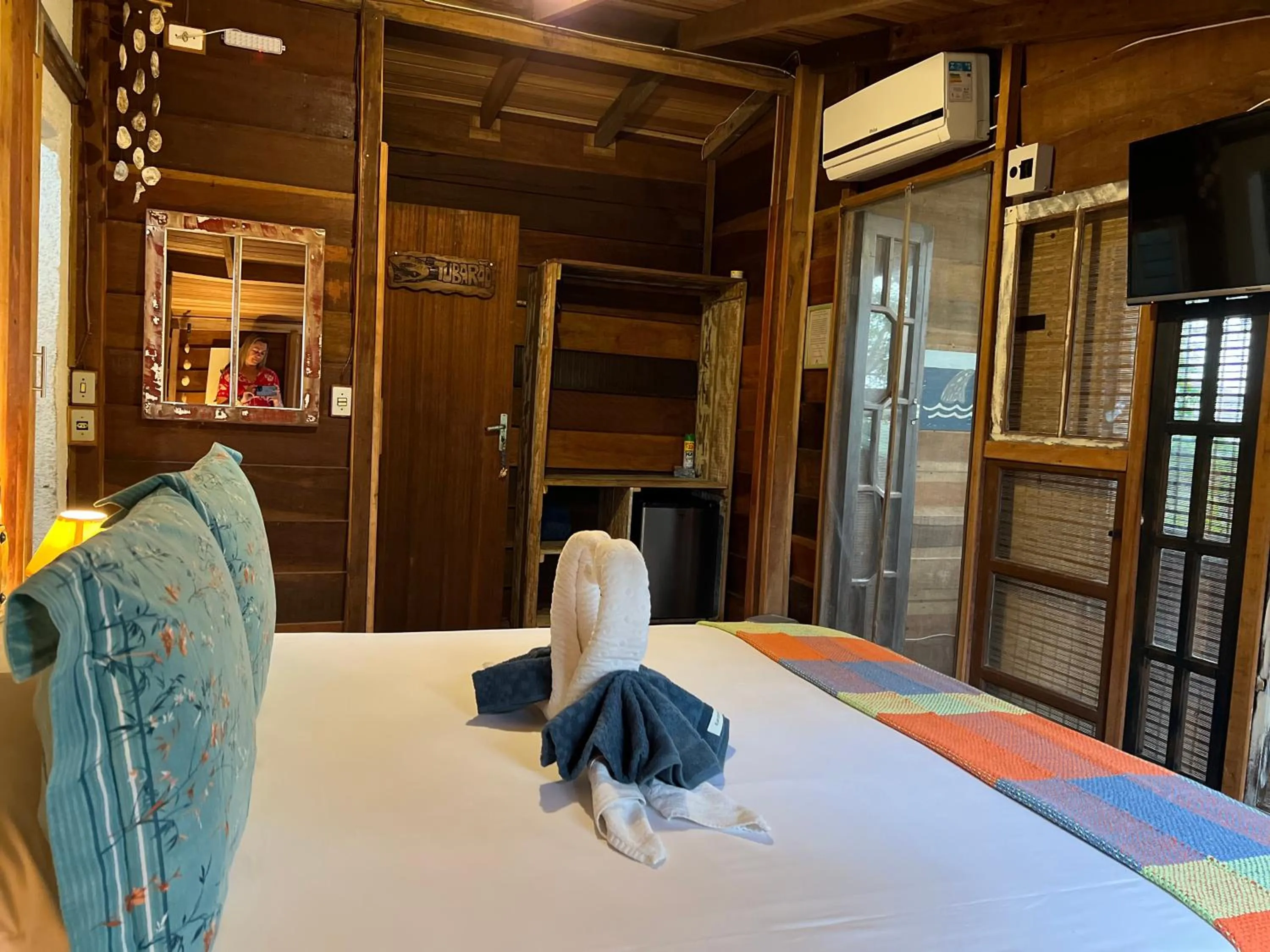 Bed in Hotel Pousada Praia do Farol