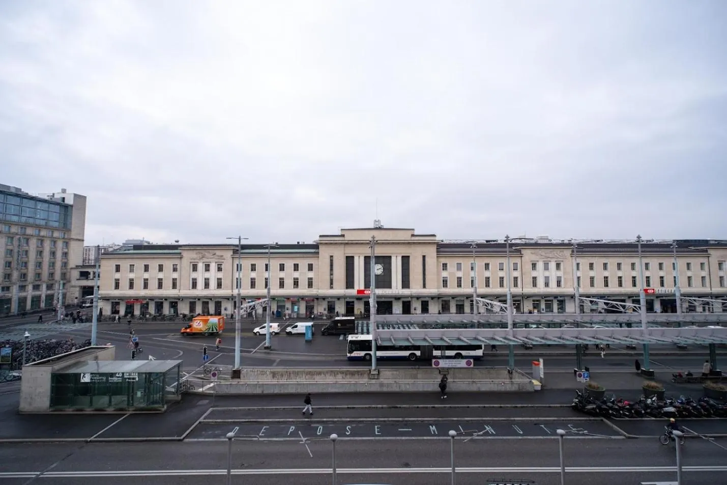 City view in Hotel Les Arcades